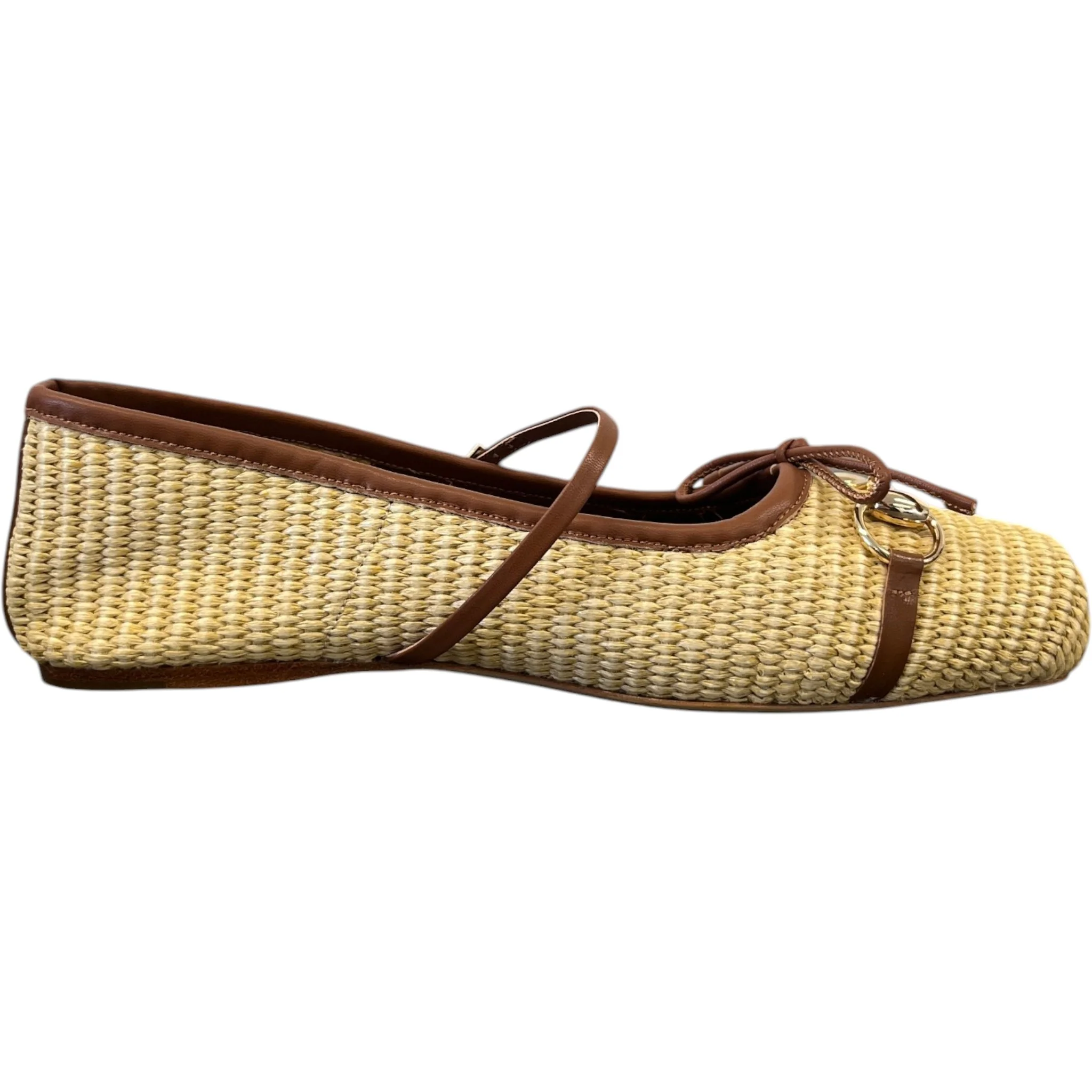 Women's Raffia Horsebit Mules Beige Size EU 40 / UK 7 - Image 4