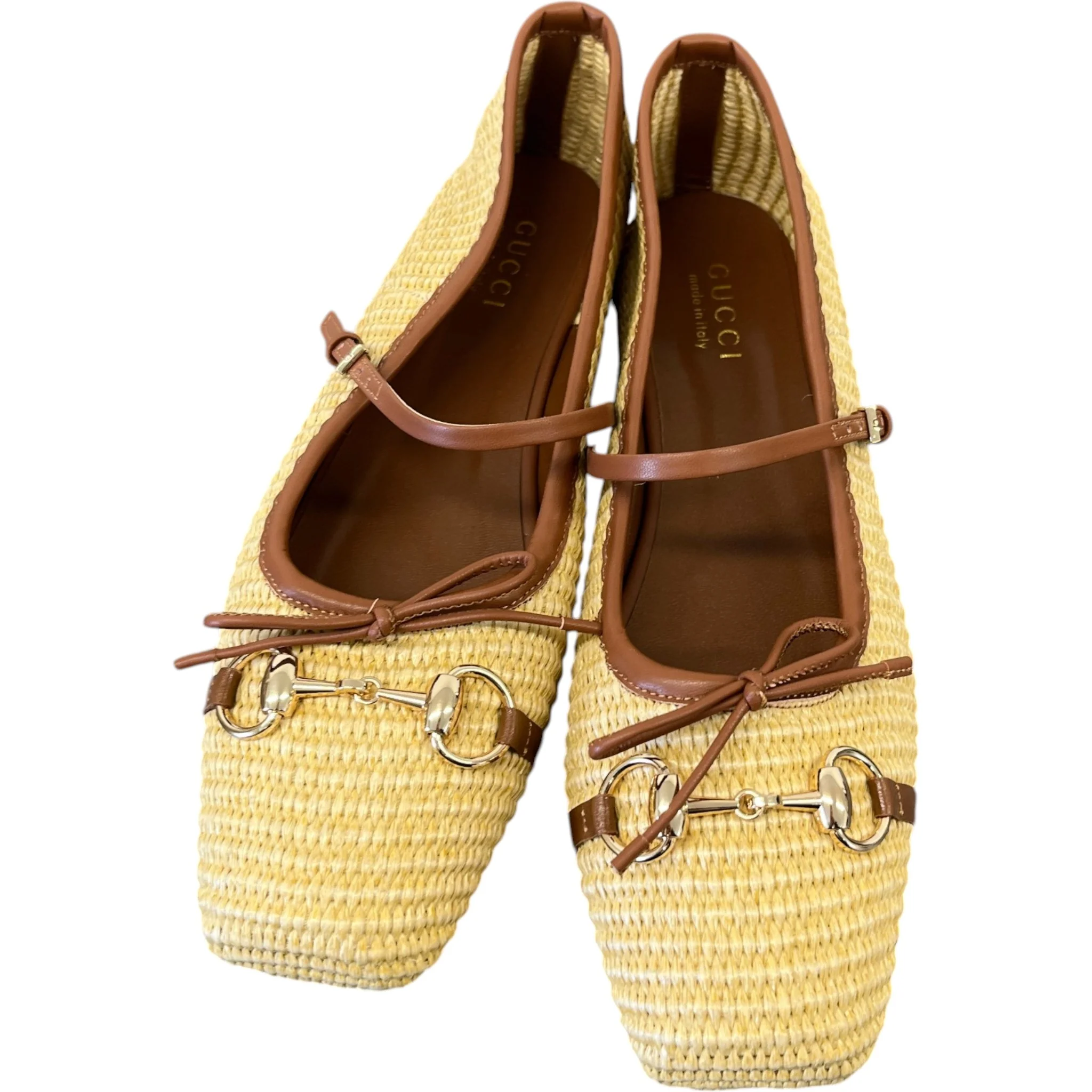 Women's Raffia Horsebit Mules Beige Size EU 40 / UK 7 - Image 6