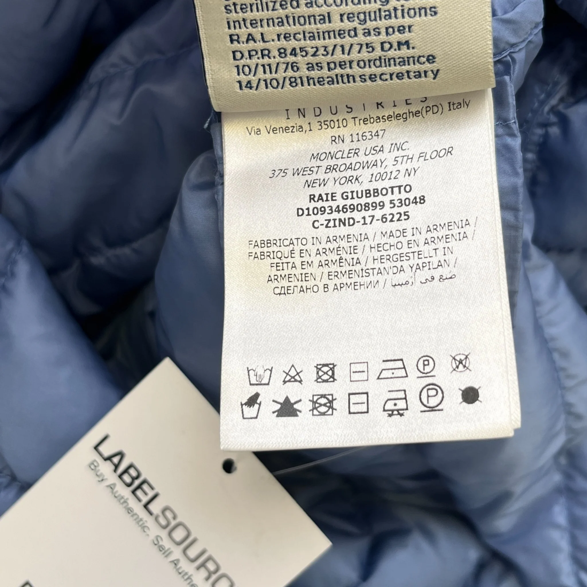 Women's Raie Down Jacket Blue Size 3 / UK 14 - Image 8