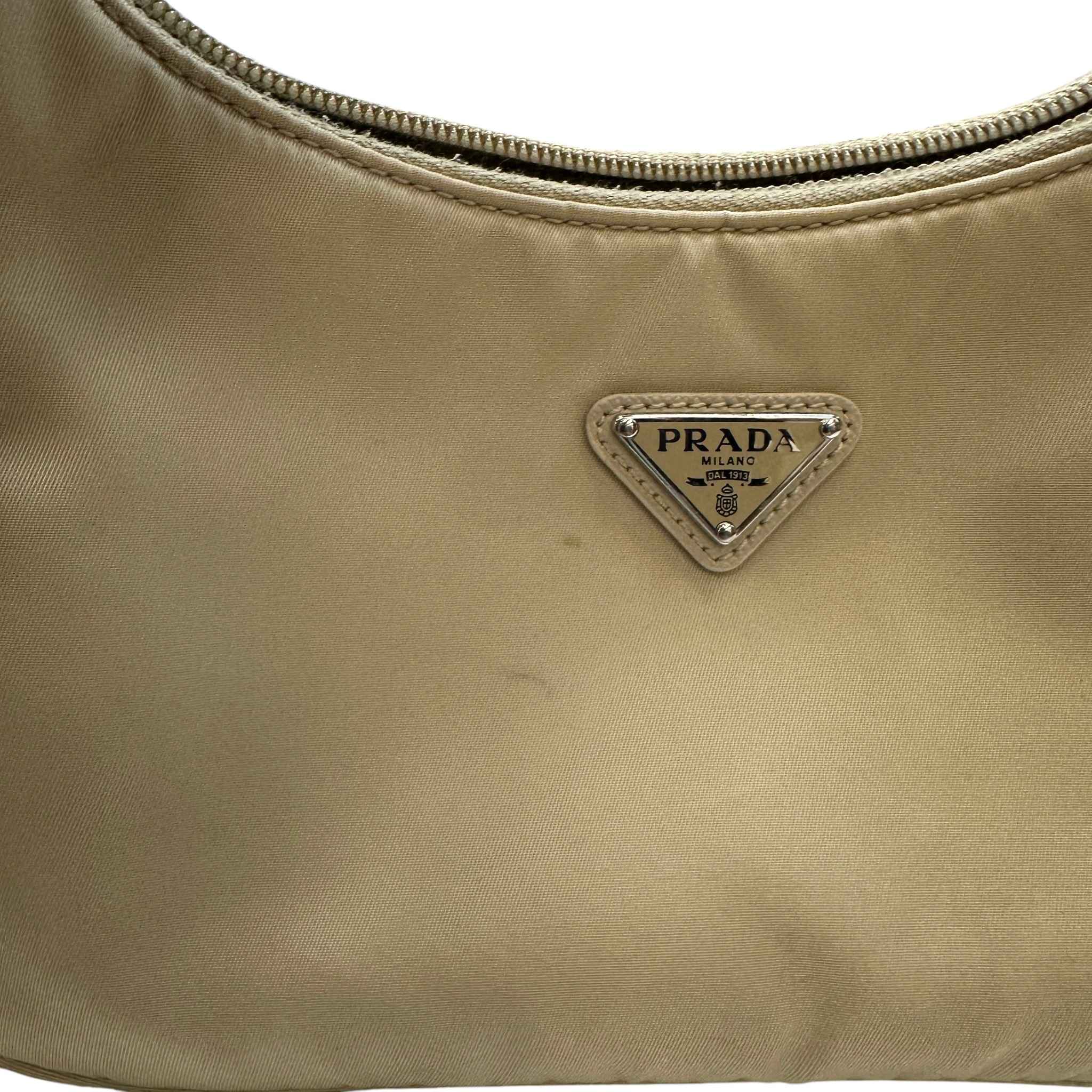 Women's Re-Edition 2000 Re-Nylon Bag Beige - Image 14