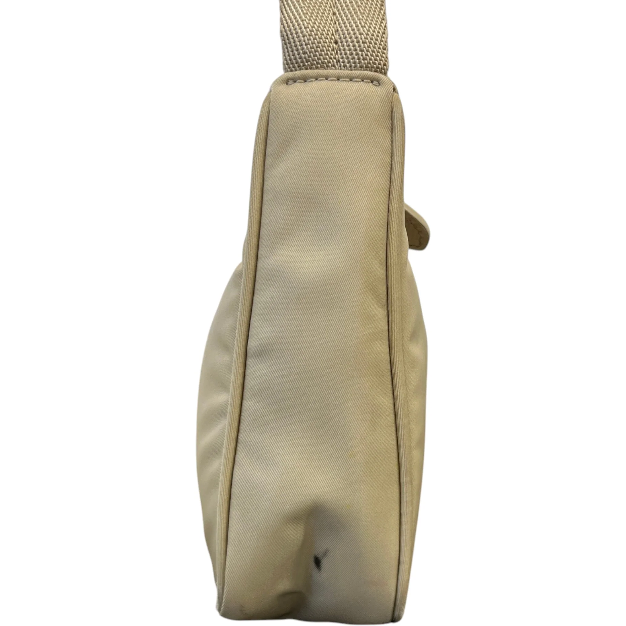 Women's Re-Edition 2000 Re-Nylon Bag Beige - Image 6