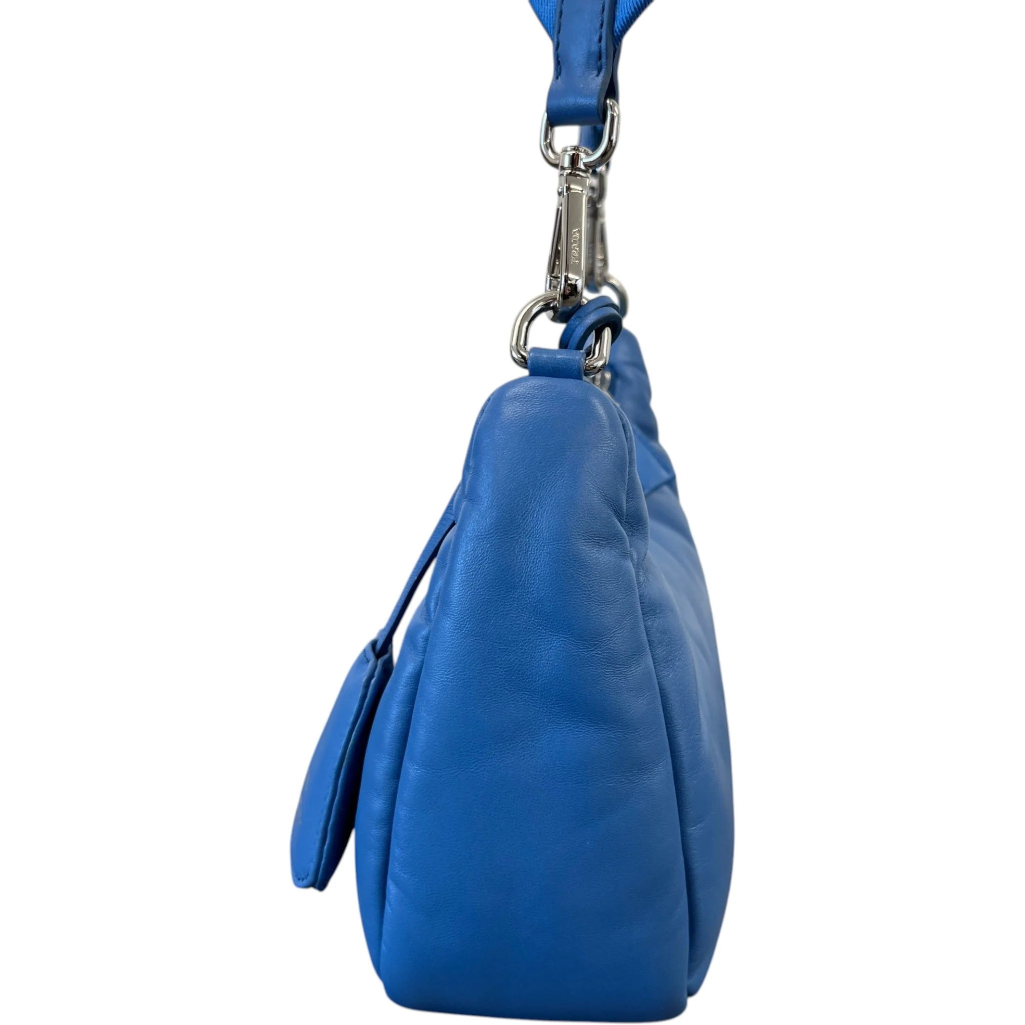 Women's Re-Edition 2005 Padded Nappa Bag Blue - Image 7