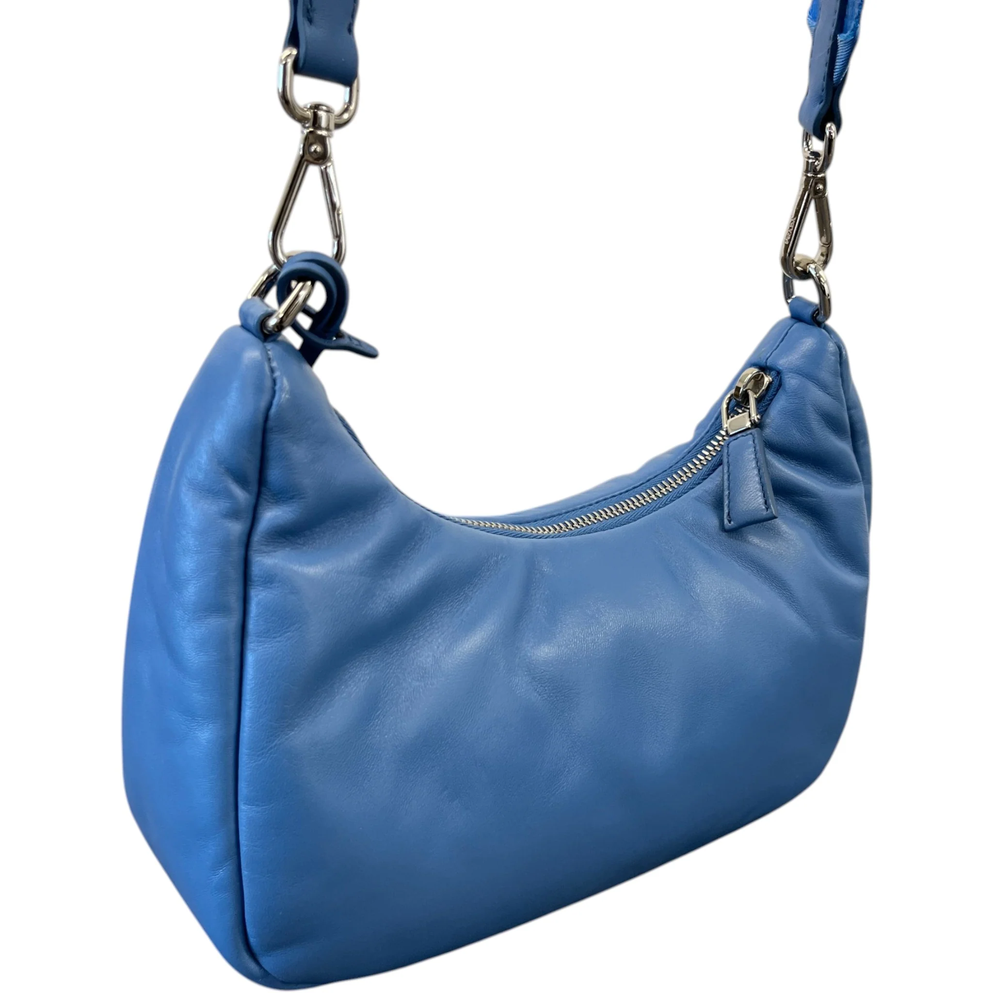 Women's Re-Edition 2005 Padded Nappa Bag Blue - Image 9