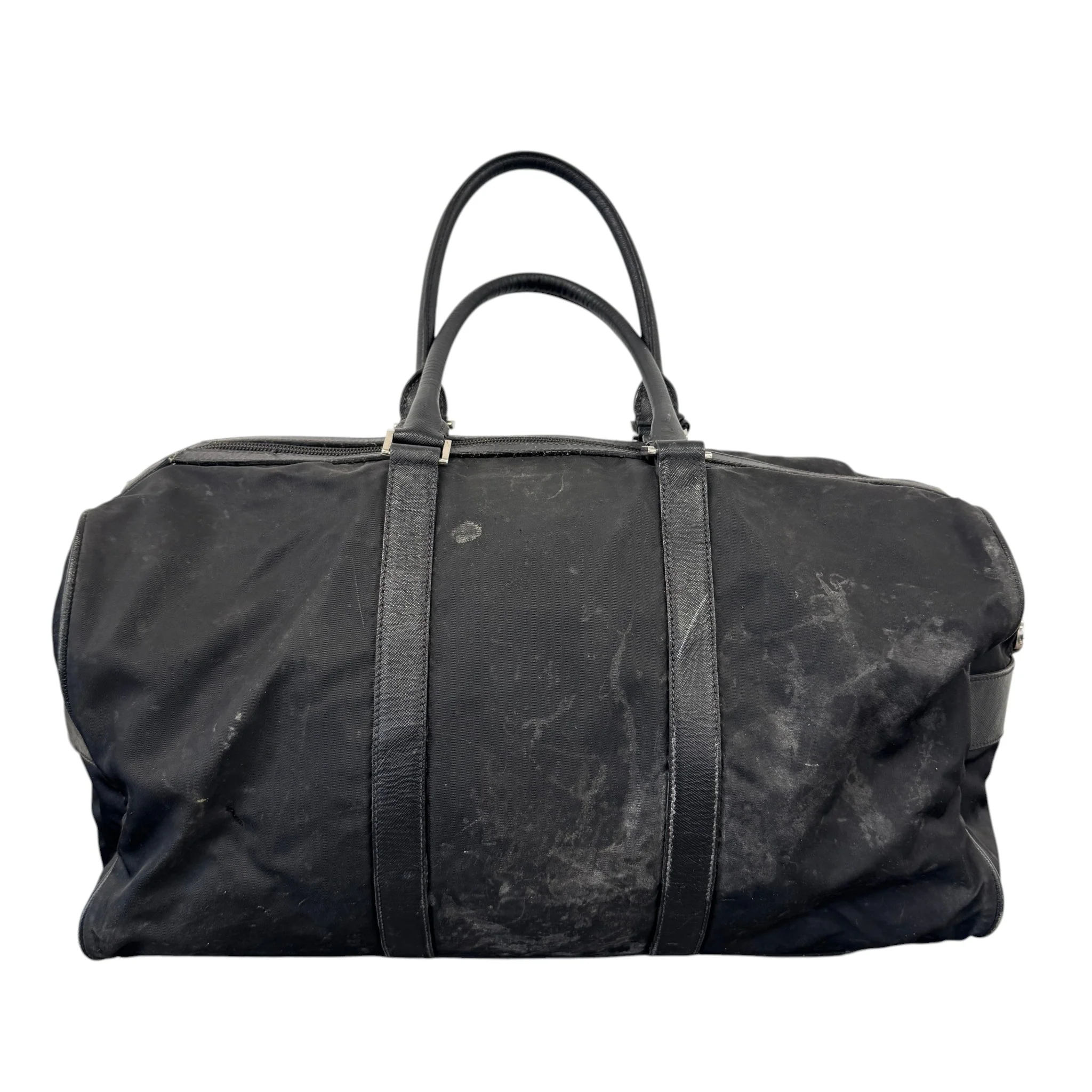 Women's Re-Nylon Plaque Logo Bag Black - Image 5