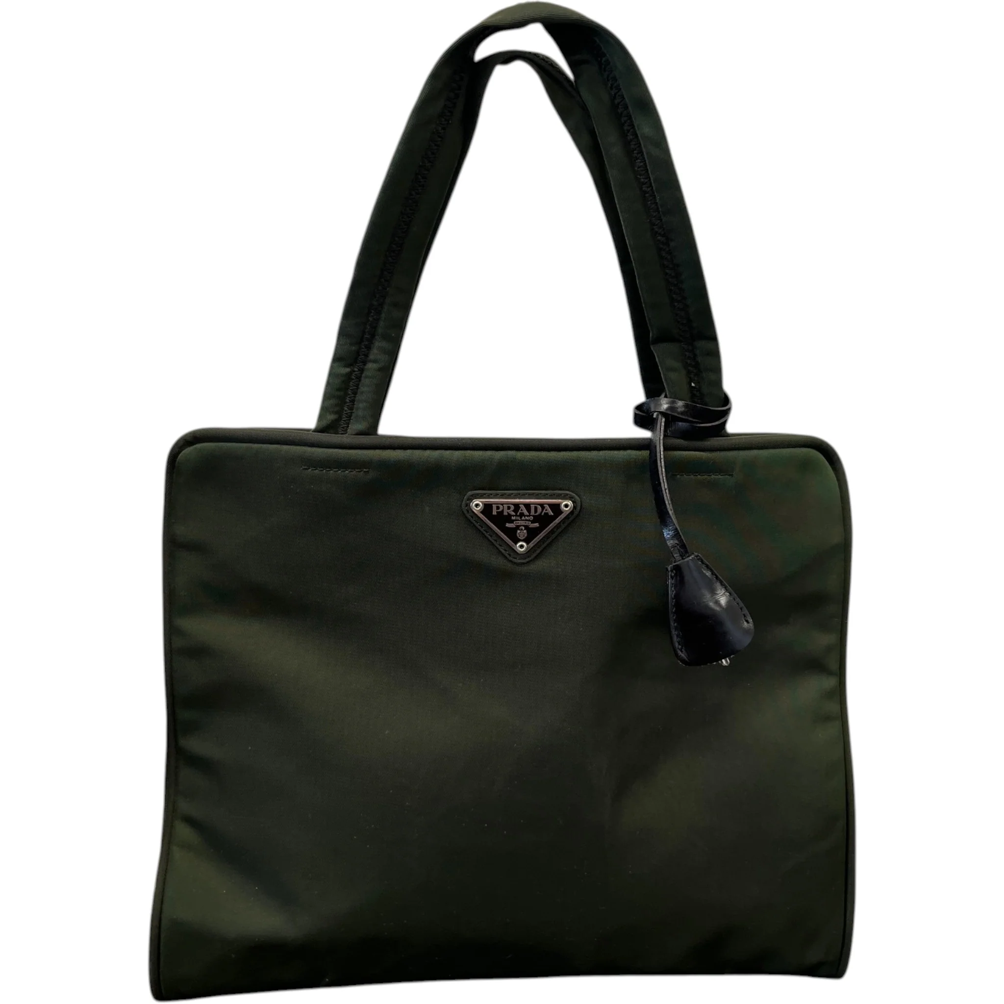 Women's Re-Nylon Plaque Logo Bag Khaki