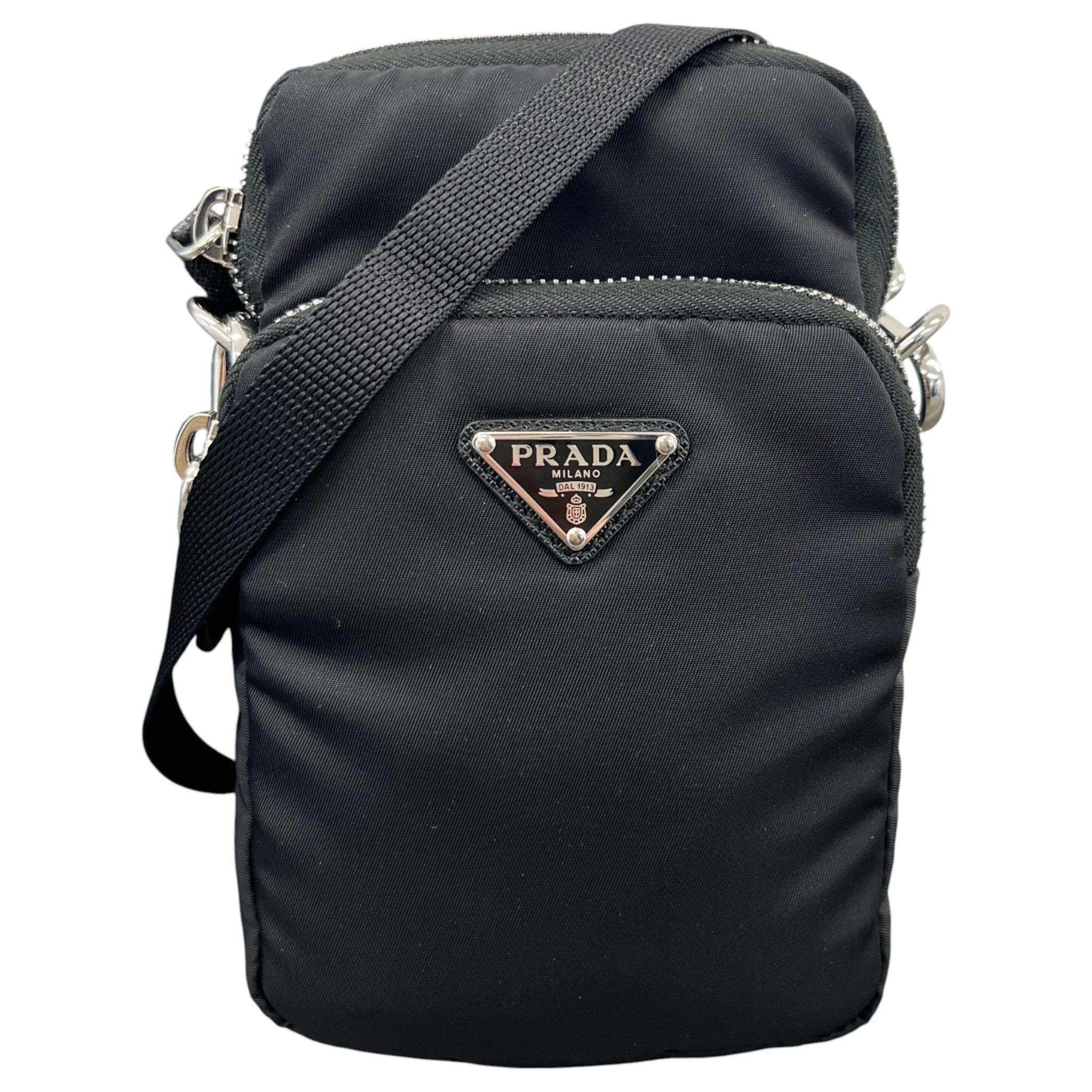 Women's Re-Nylon Smartphone Case Bag Black