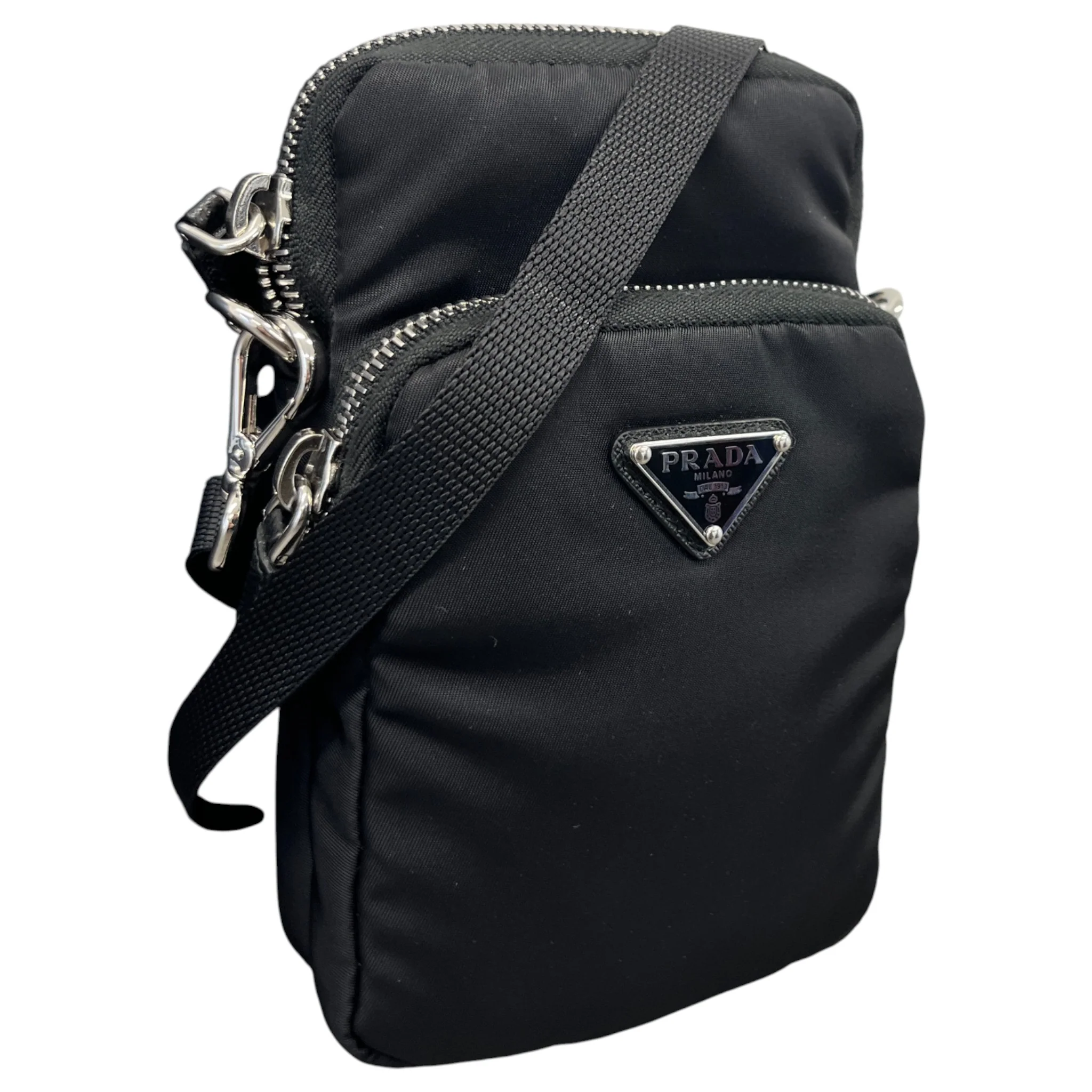 Women's Re-Nylon Smartphone Case Bag Black - Image 4