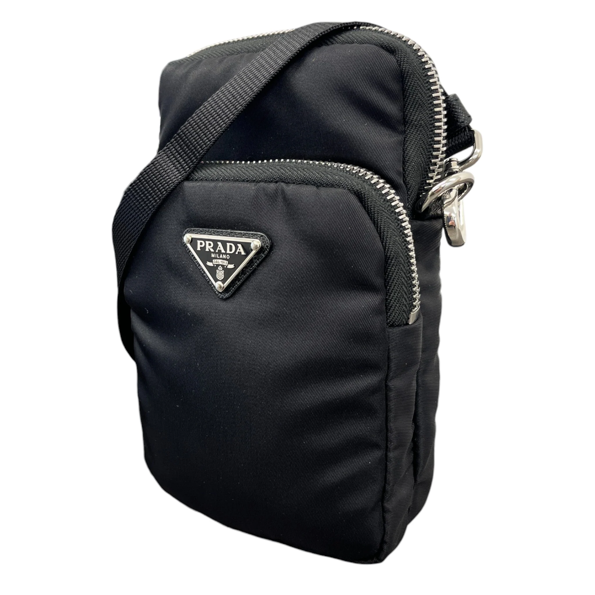 Women's Re-Nylon Smartphone Case Bag Black - Image 5