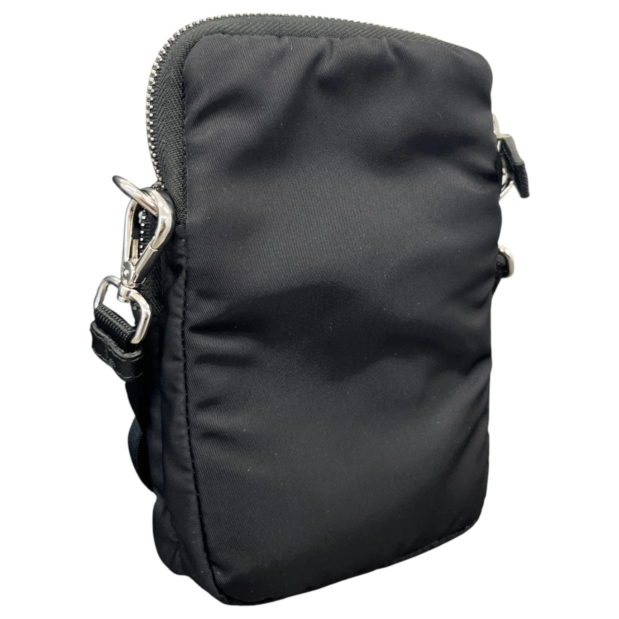 Women's Re-Nylon Smartphone Case Bag Black - Image 6