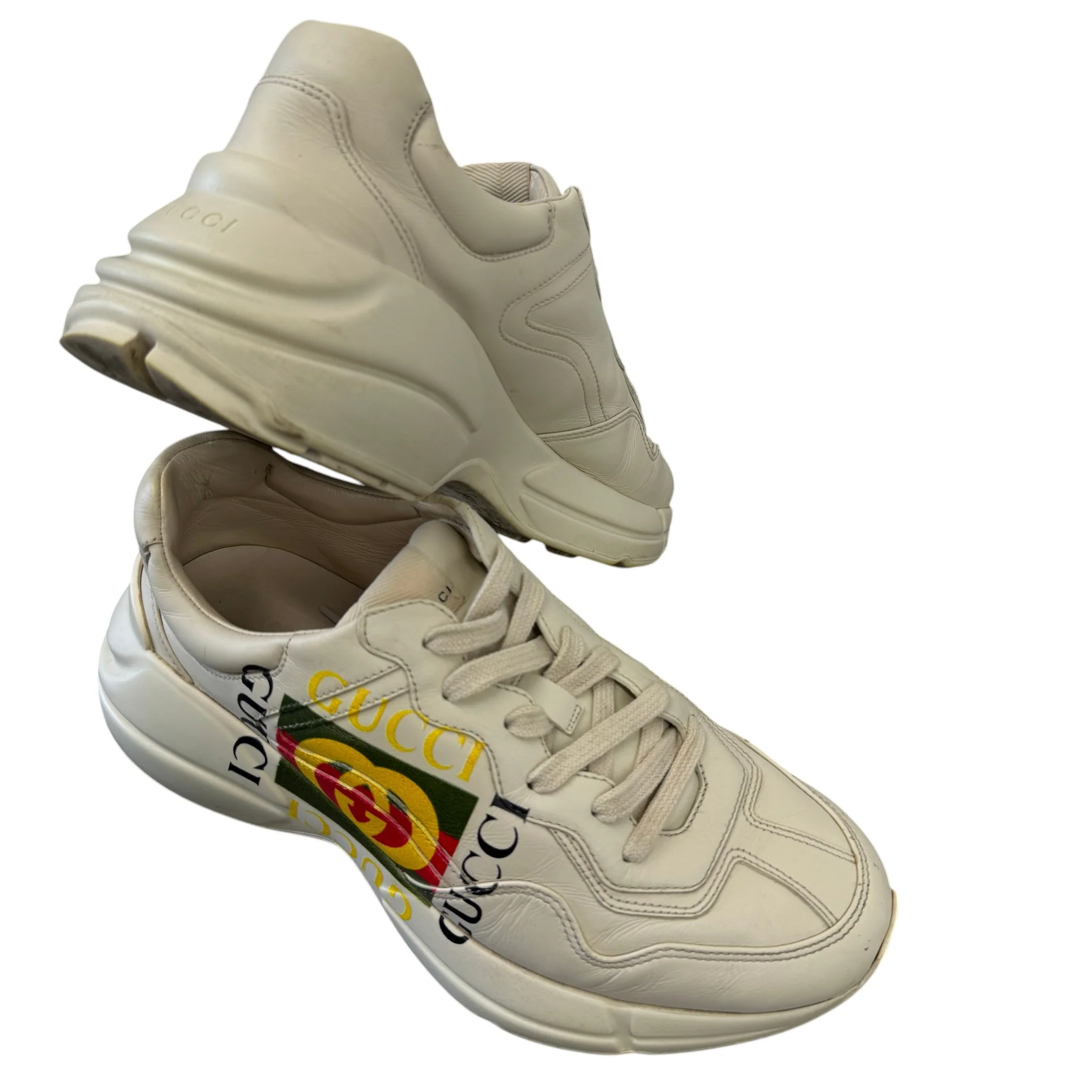 Women's Rhyton Low Trainers Cream Size EU 39 / UK 6 - Image 10