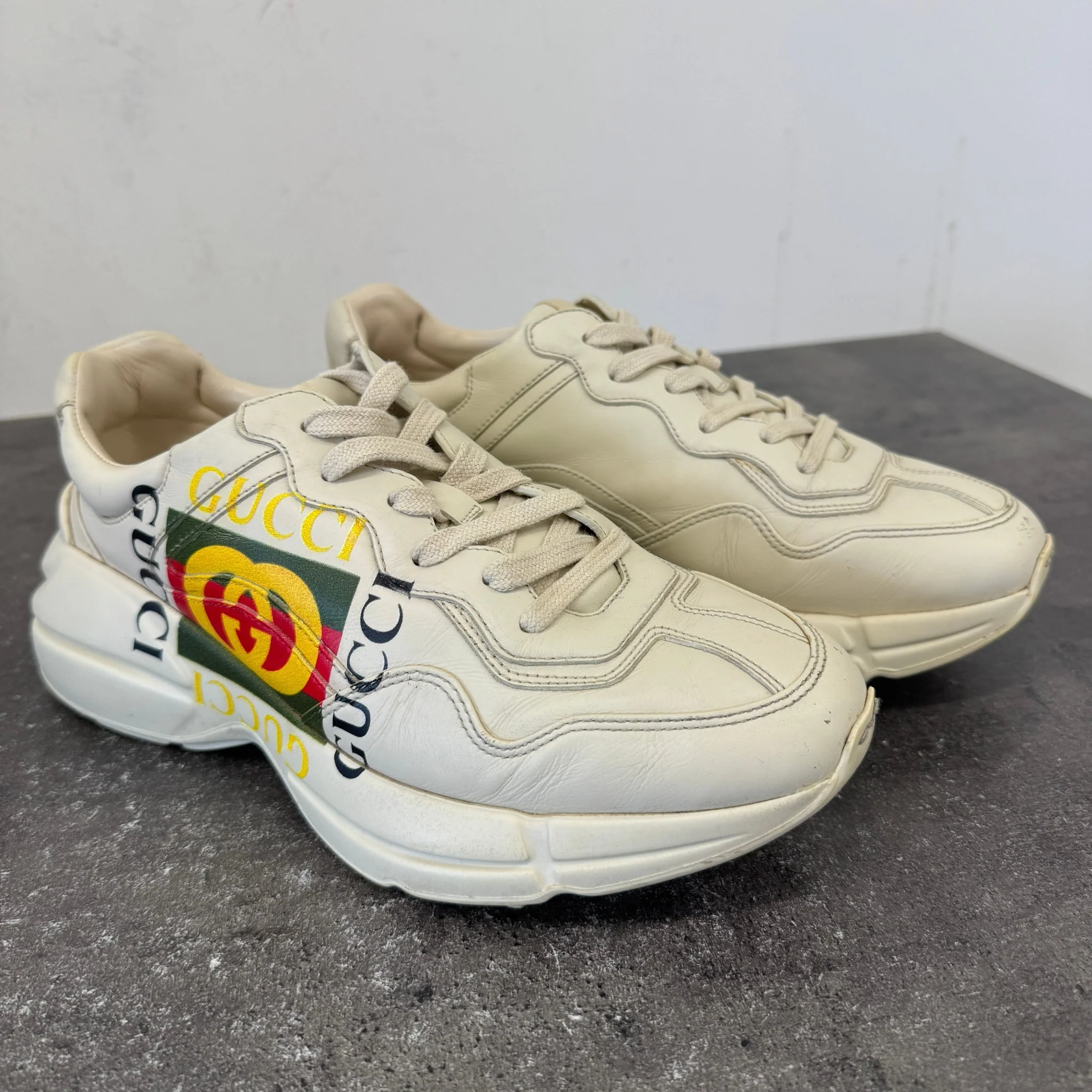 Women's Rhyton Low Trainers Cream Size EU 39 / UK 6 - Image 12