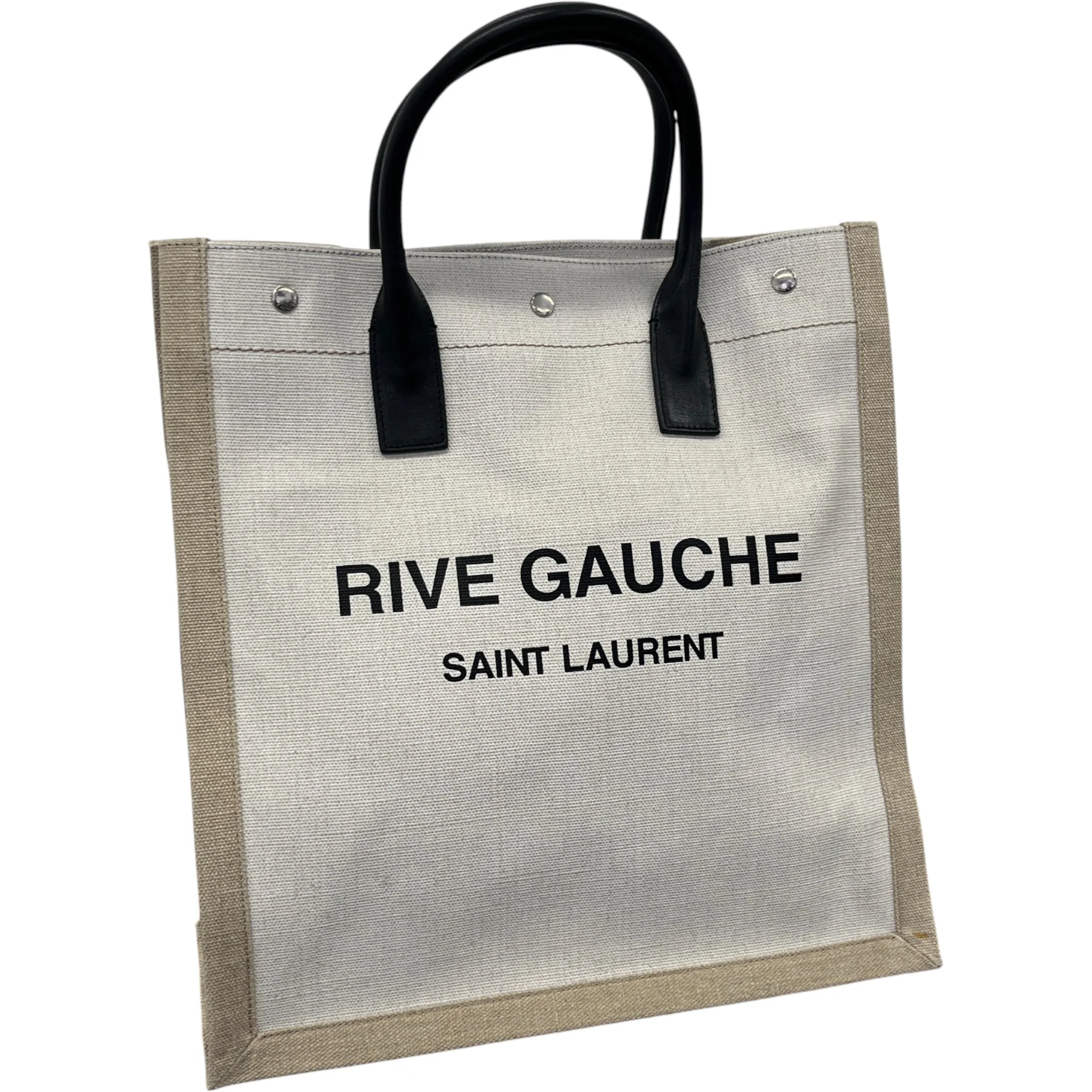 Women's Rive Gauche Tote Bag Beige - Image 4