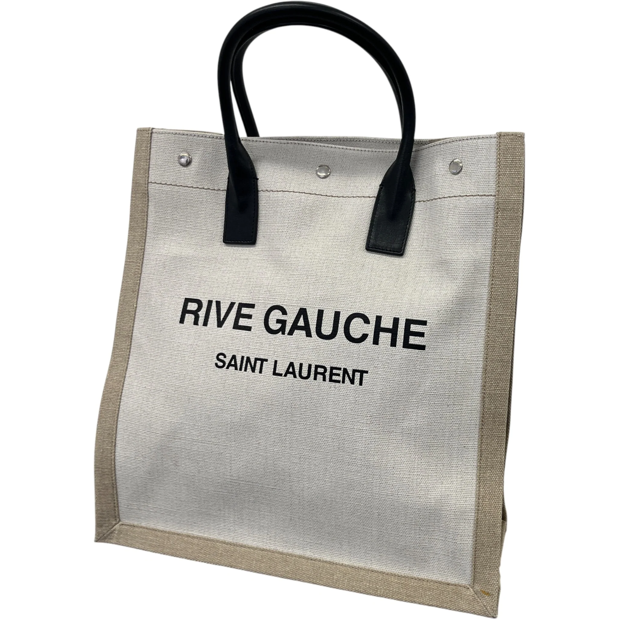 Women's Rive Gauche Tote Bag Beige - Image 5