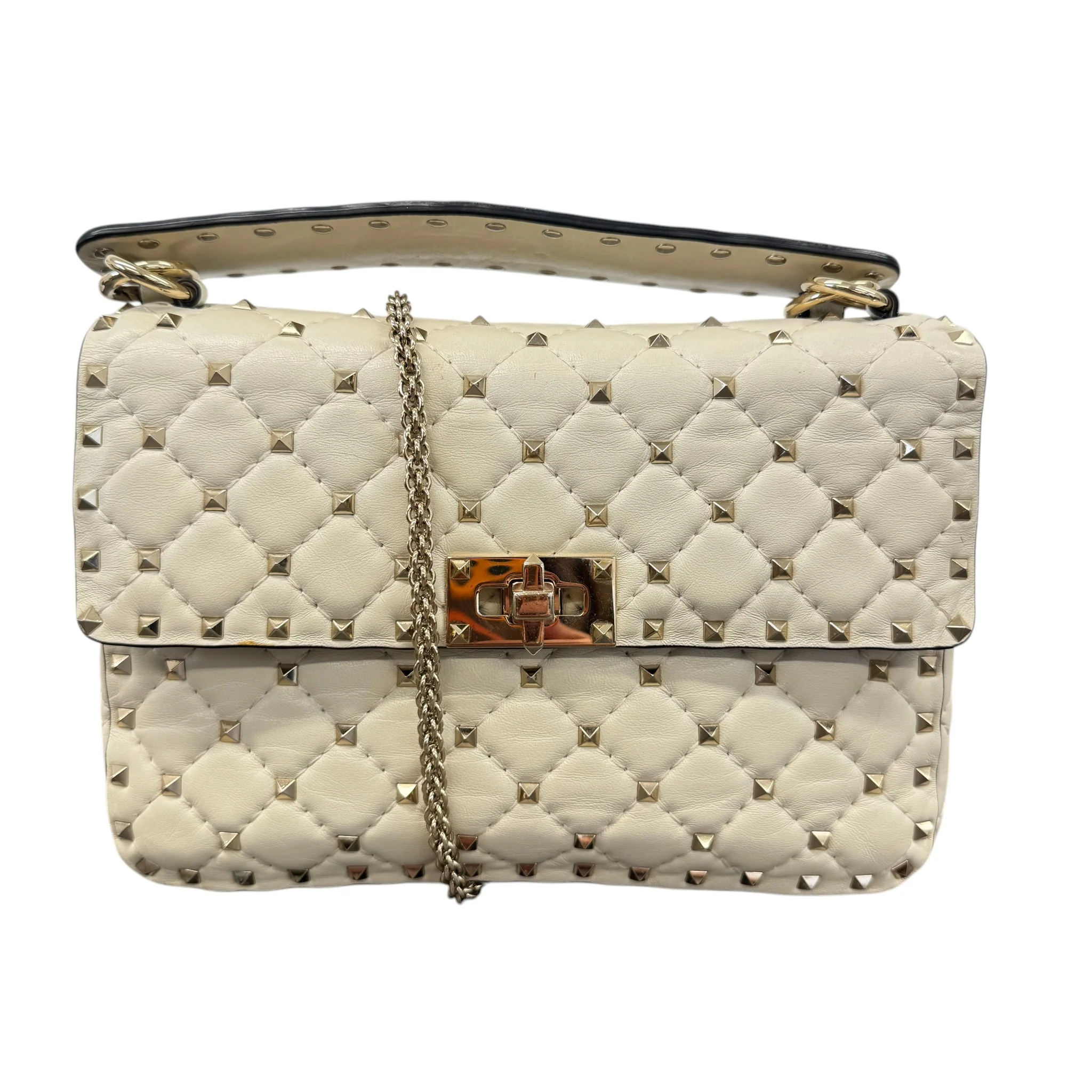 Women's Rockstud Handbag White