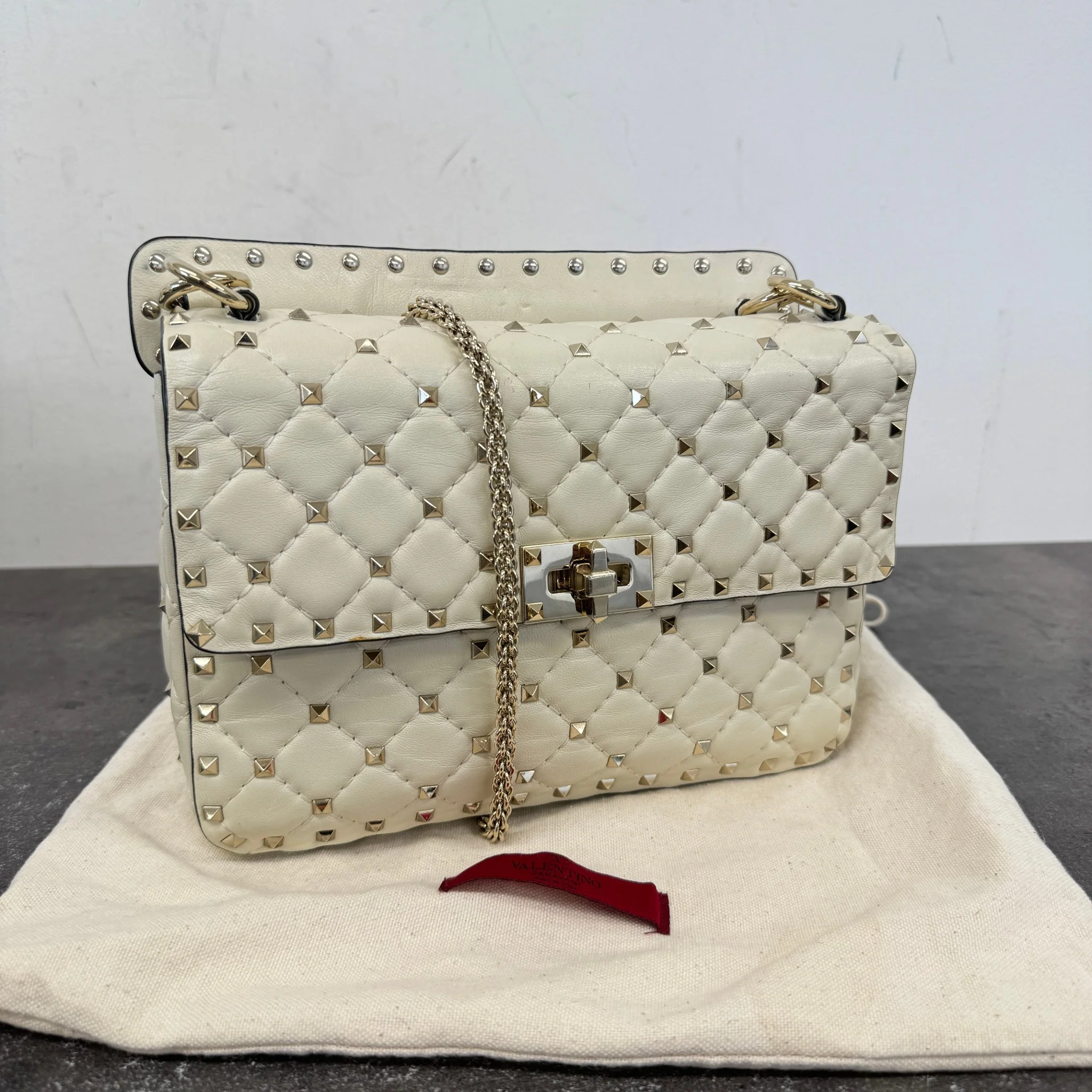 Women's Rockstud Handbag White - Image 11