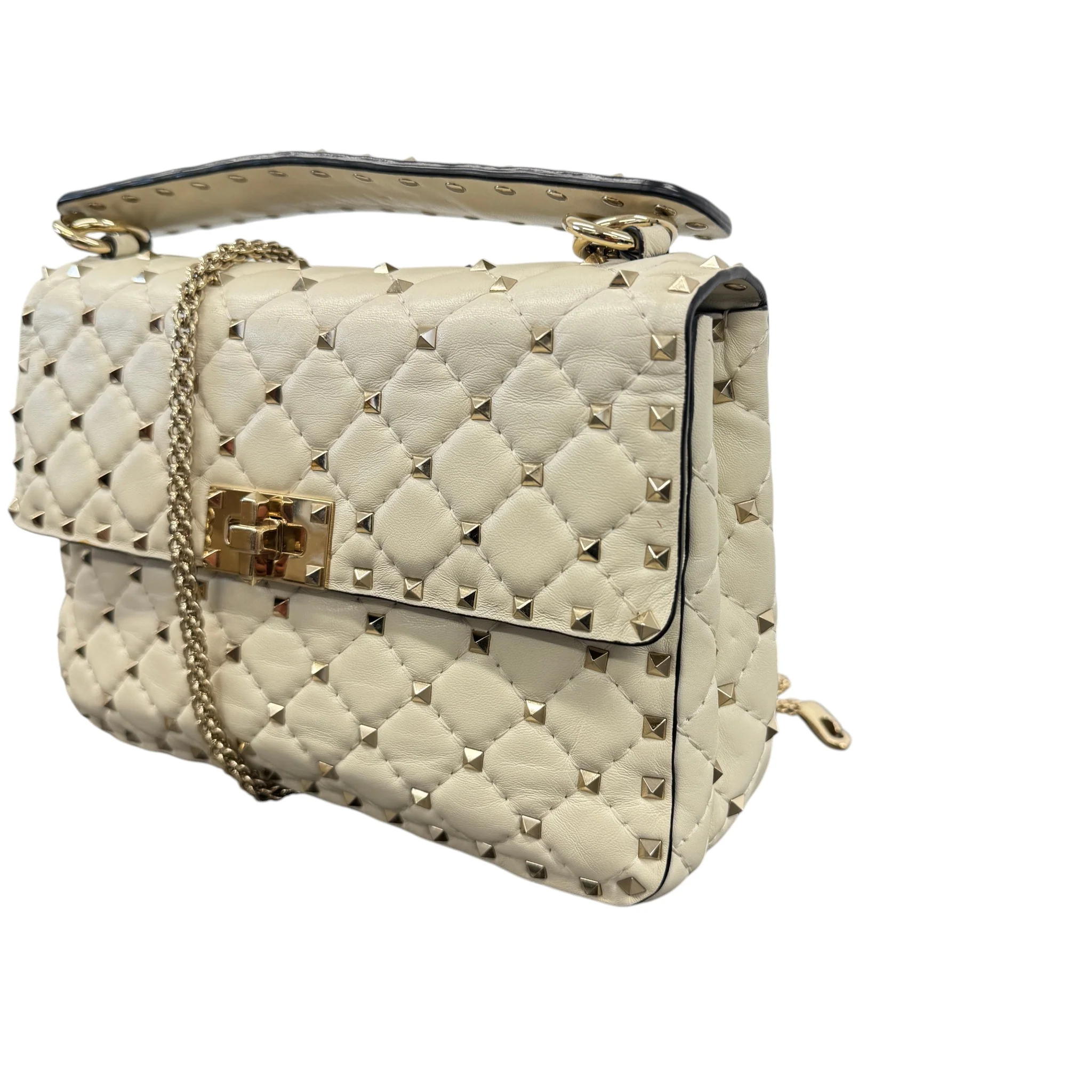 Women's Rockstud Handbag White - Image 4