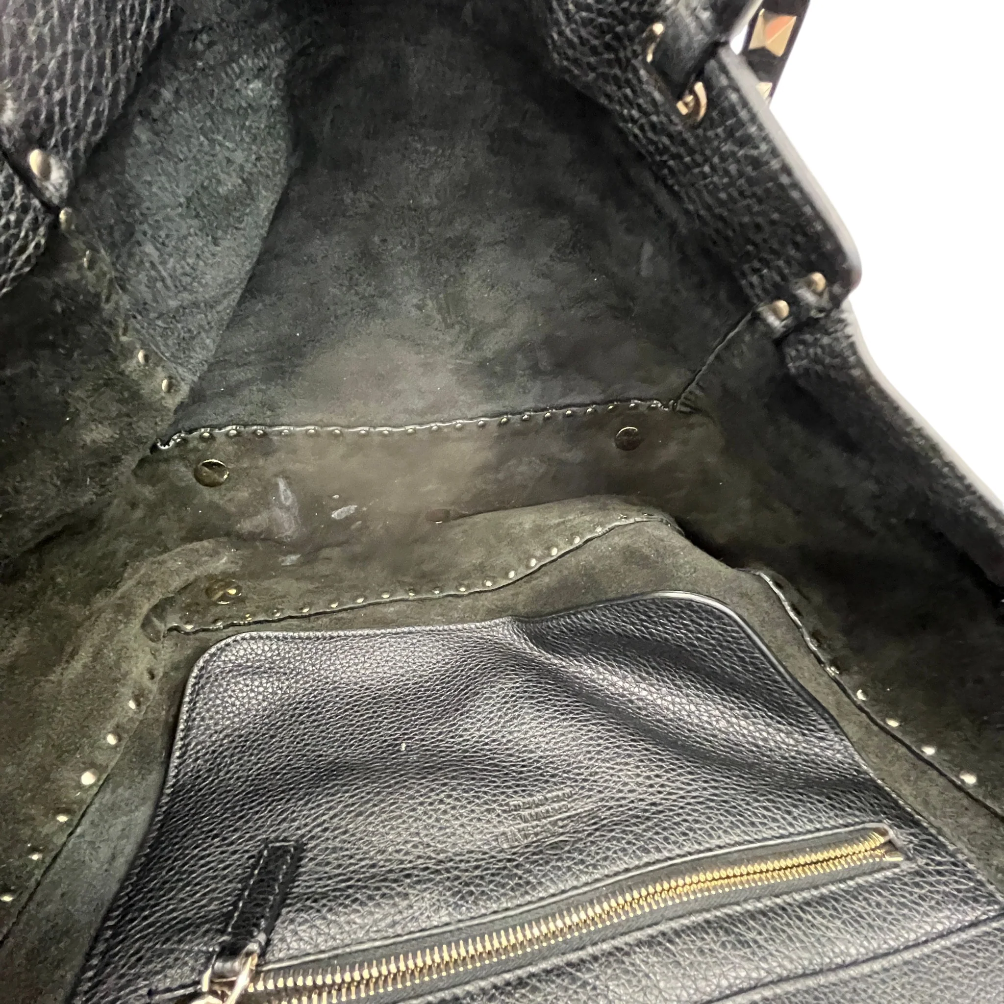 Women's Rockstud Tote Bag Black - Image 12