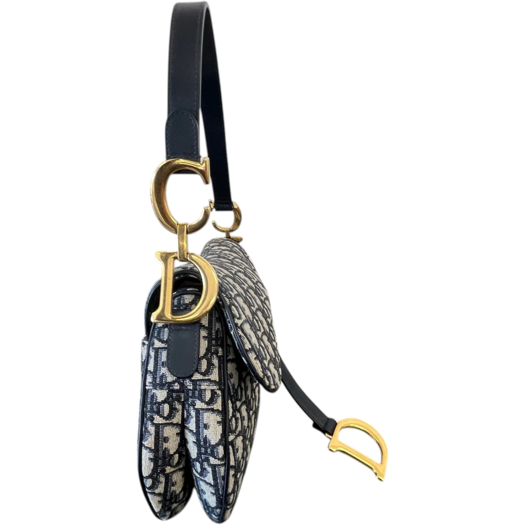 Women's Saddle Bag Navy - Image 6