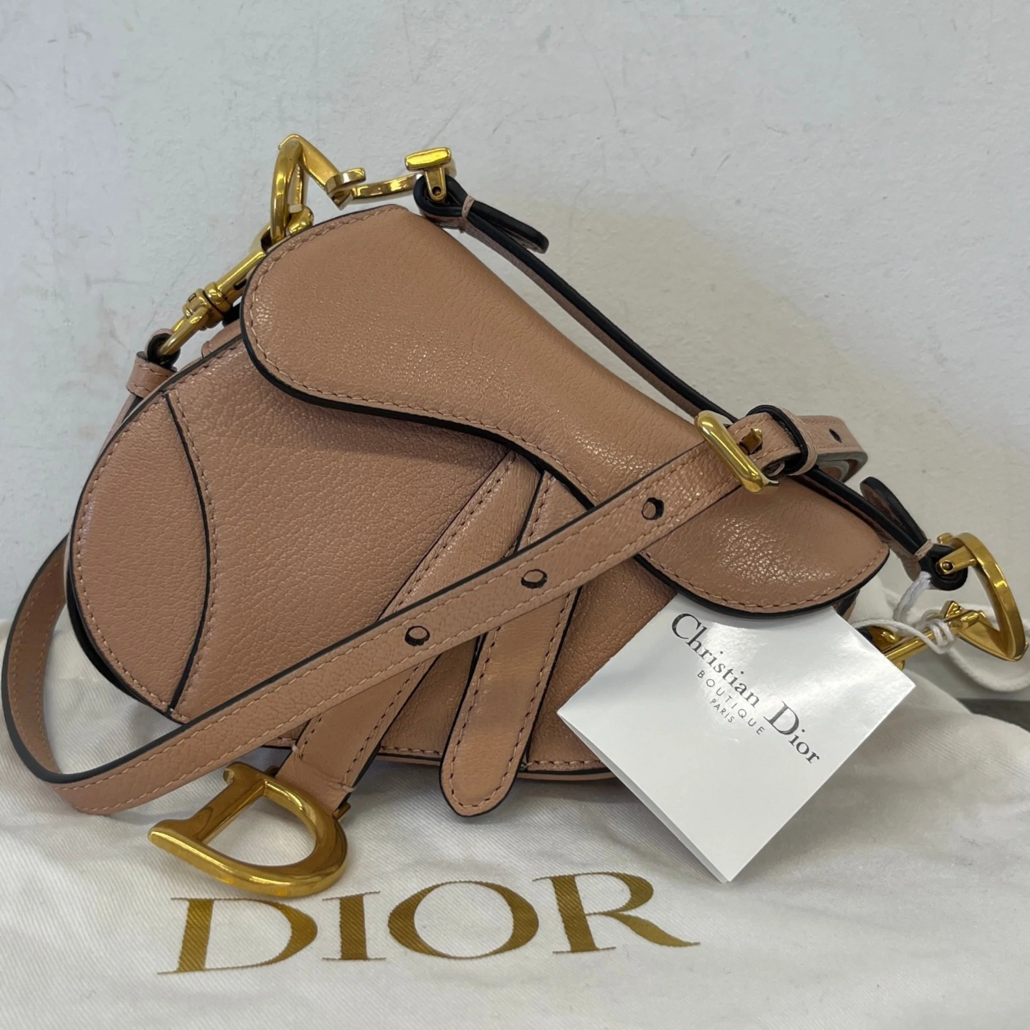 Women's Saddle Micro Bag Bag Nude - Image 14
