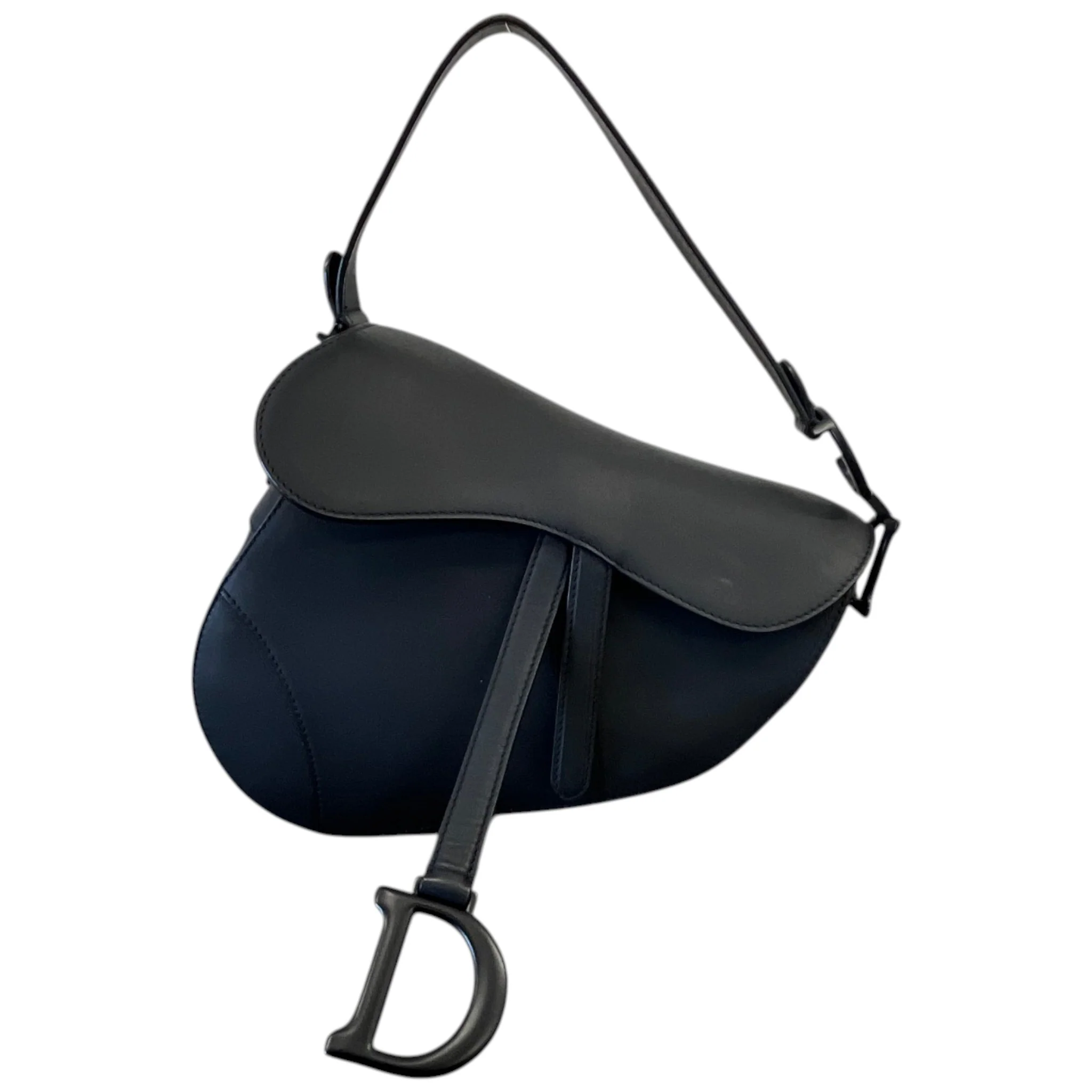 Women's Saddle Small Ultramatte Calfskin Bag Black