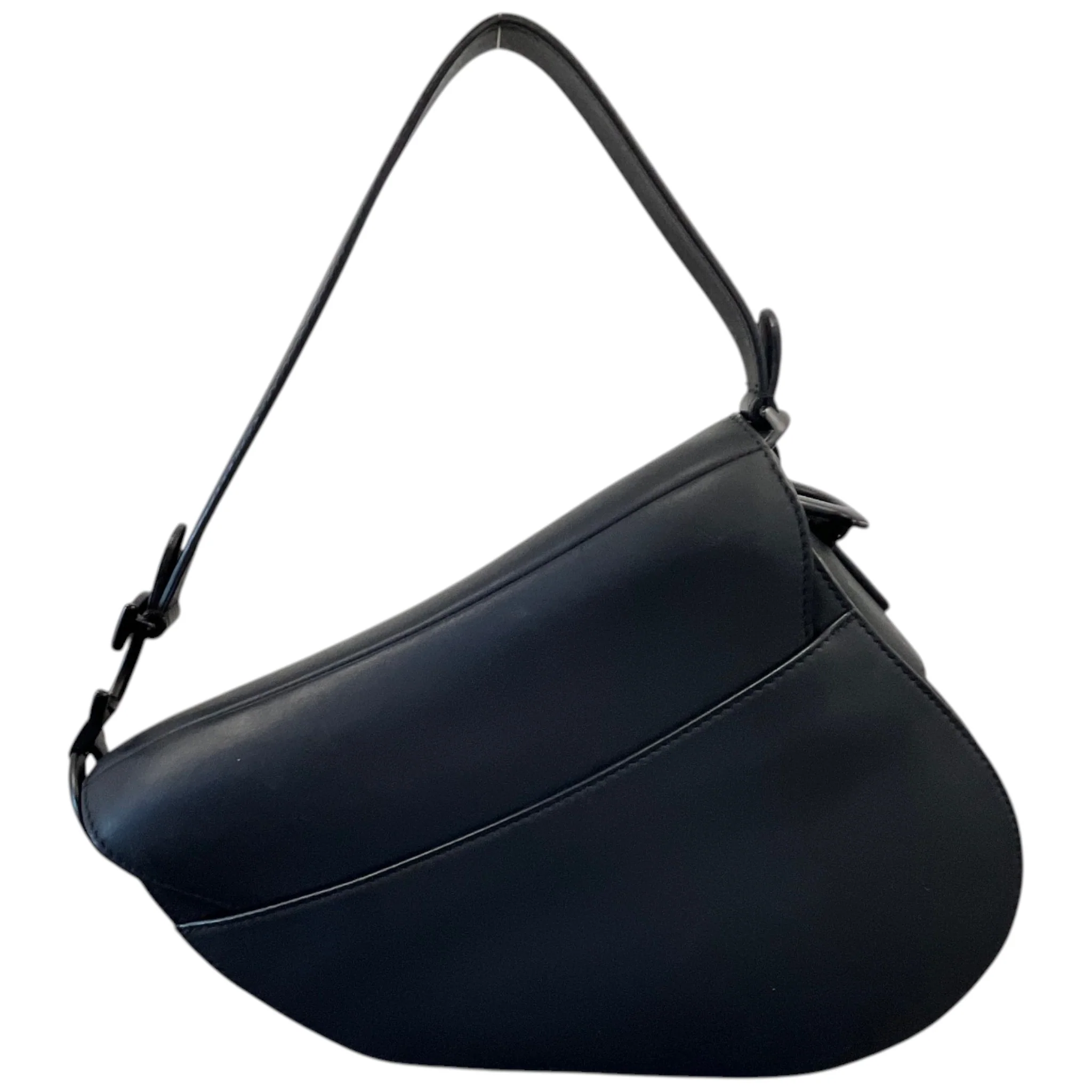 Women's Saddle Small Ultramatte Calfskin Bag Black - Image 3
