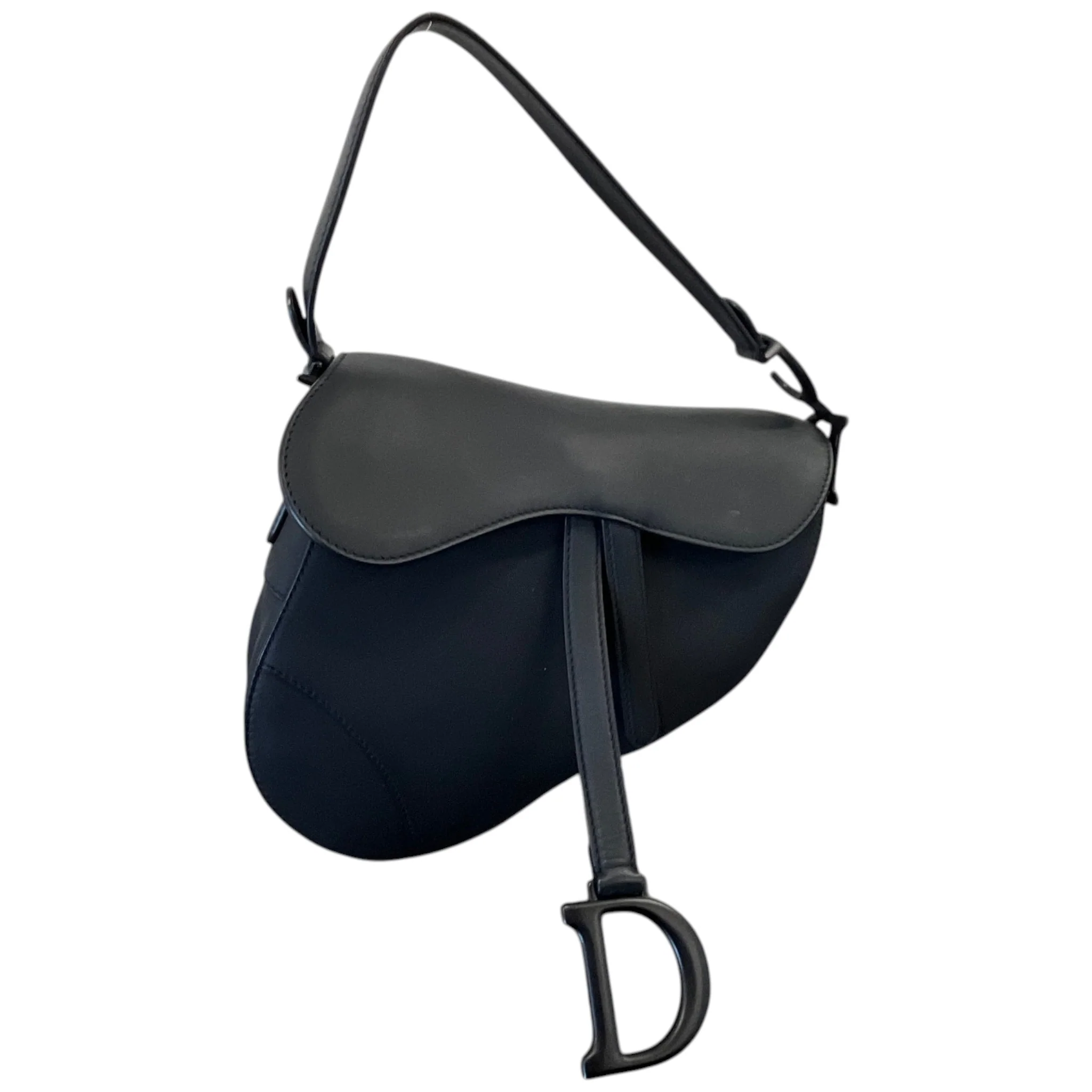 Women's Saddle Small Ultramatte Calfskin Bag Black - Image 5