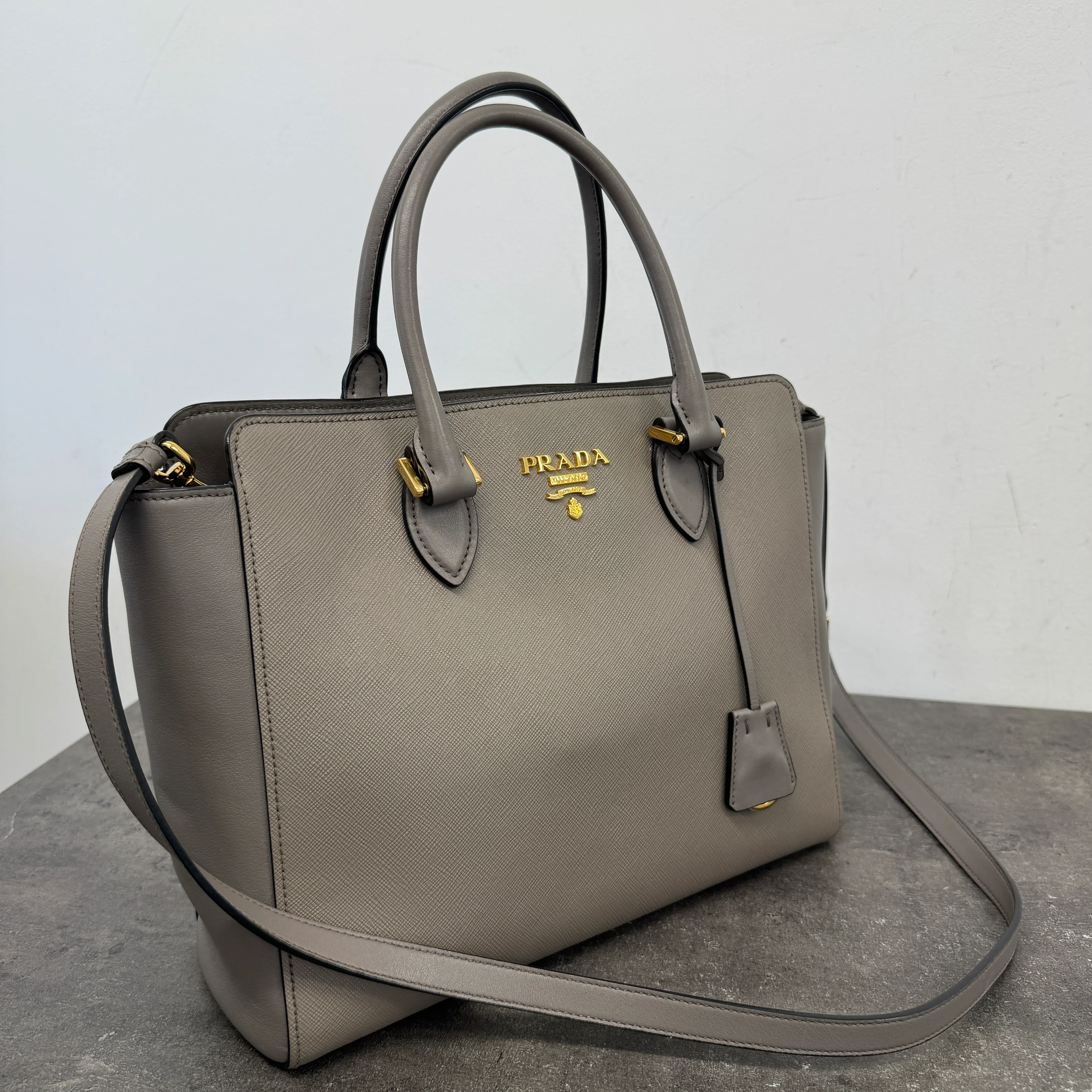 Women's Saffiano Bag Grey - Image 13