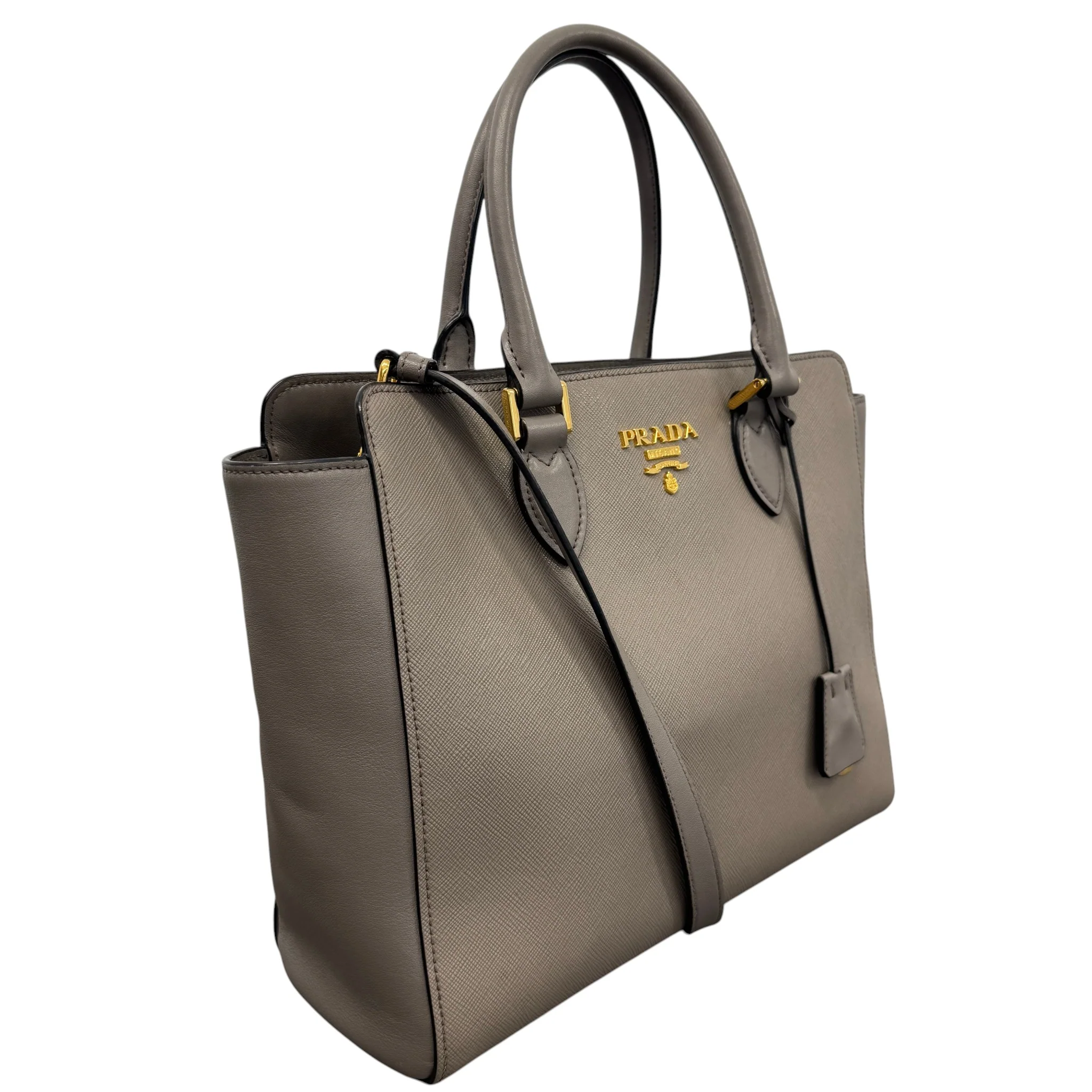 Women's Saffiano Bag Grey - Image 4
