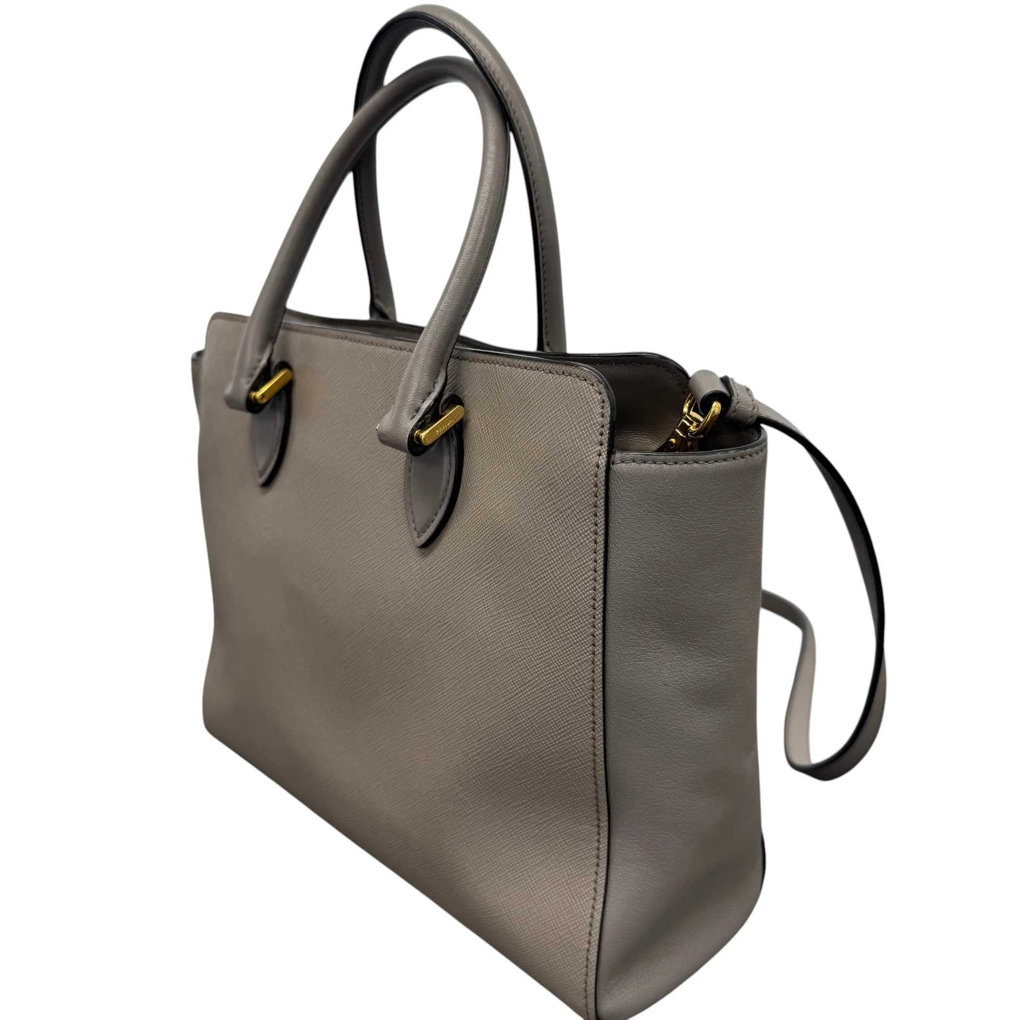 Women's Saffiano Bag Grey - Image 6