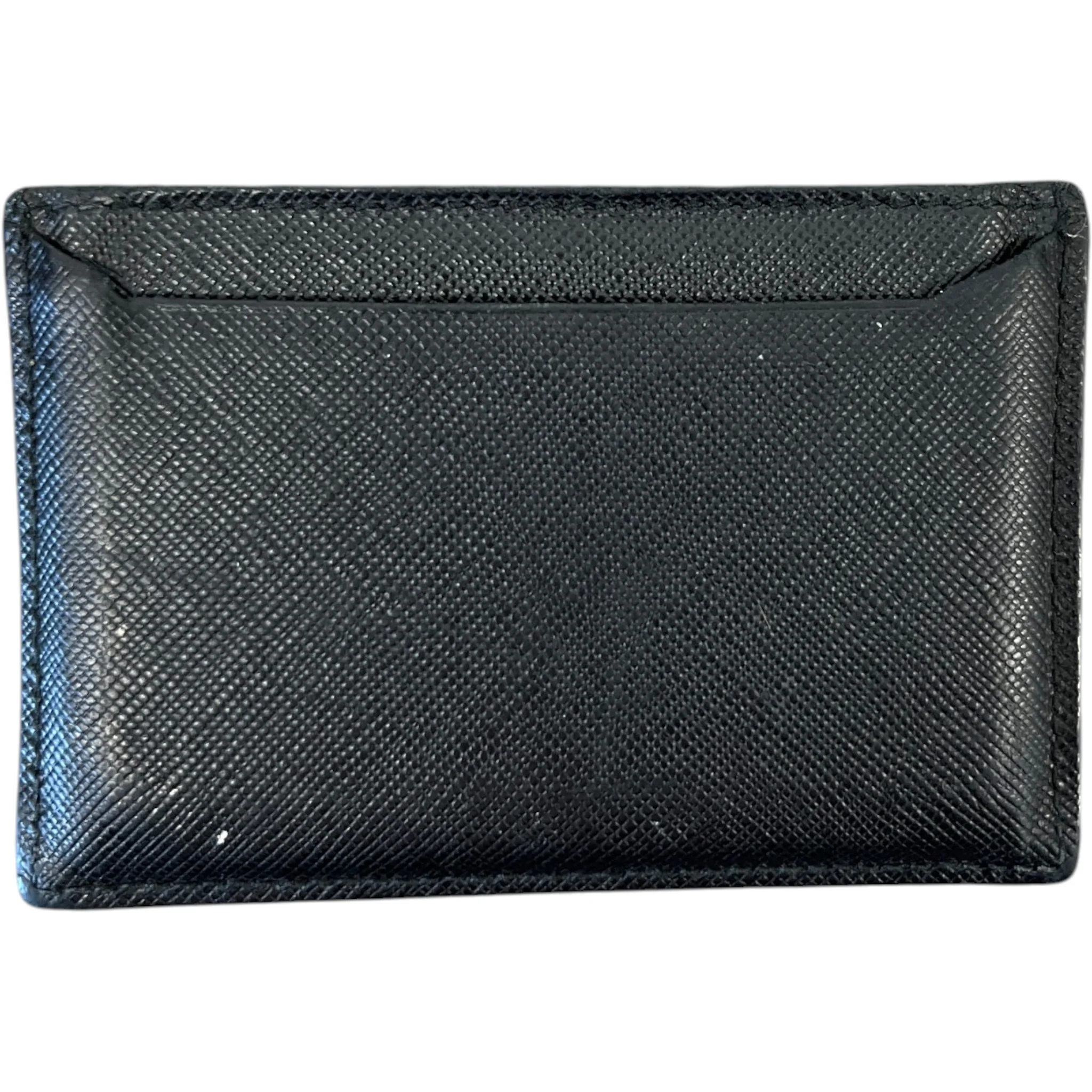 Women's Saffiano Card Holder Black - Image 2