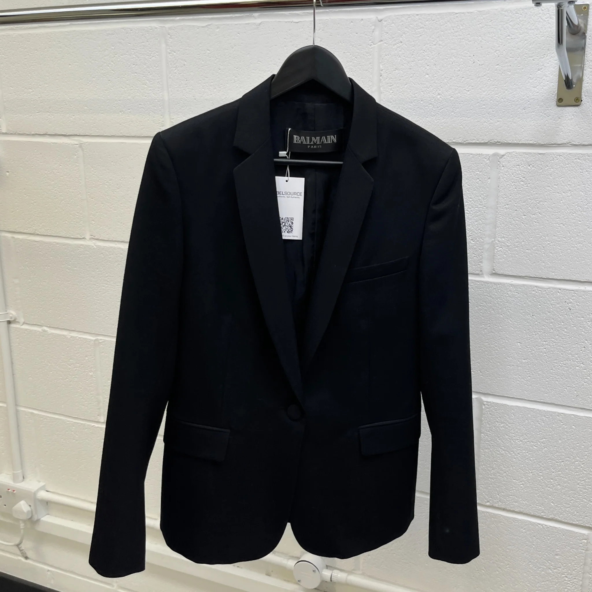 Women's Satin Lapel Double Breasted Jacket Black Size IT 38 / UK 6 - Image 8