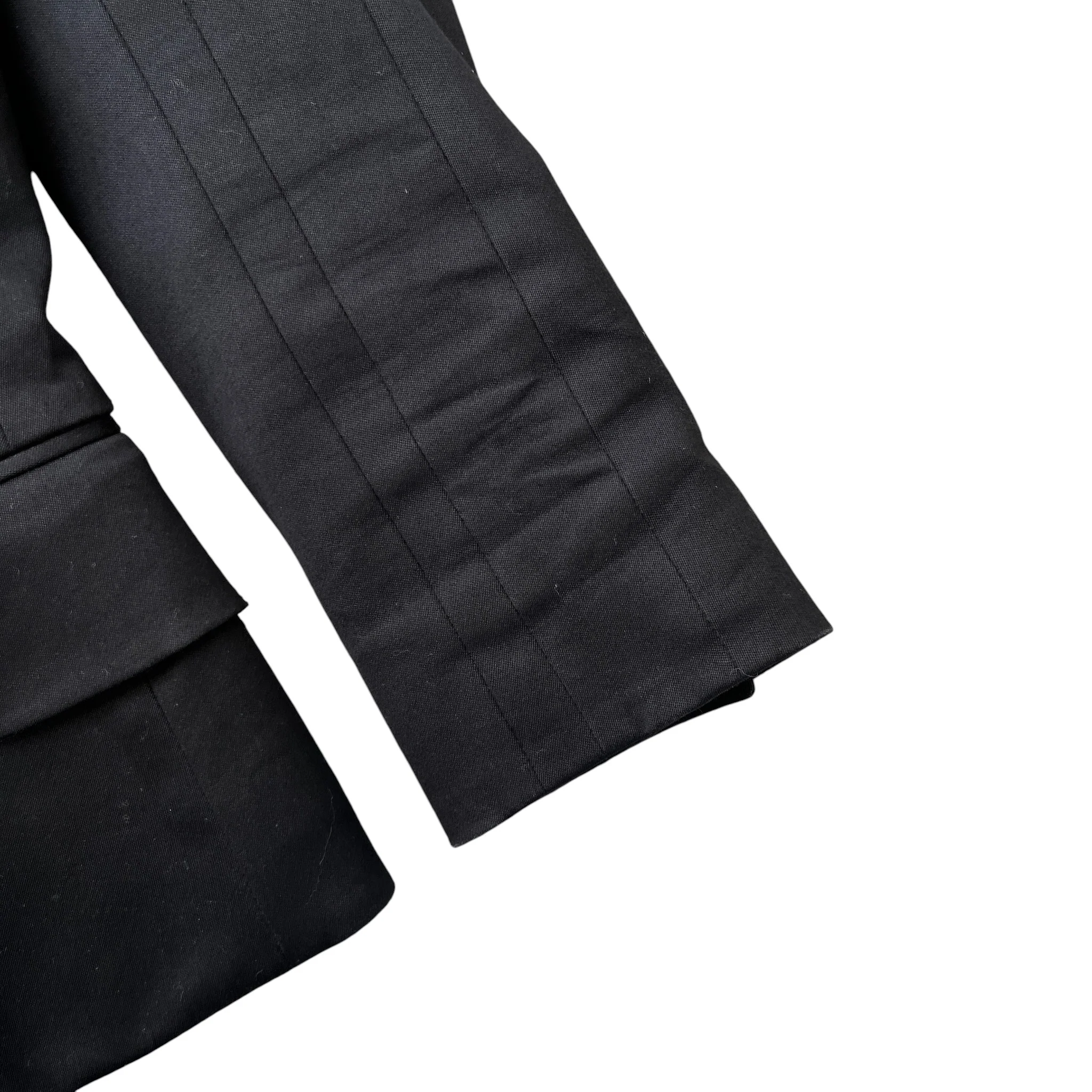 Women's Satin Lapels Jacket Black Size IT 38 / UK 6 - Image 5
