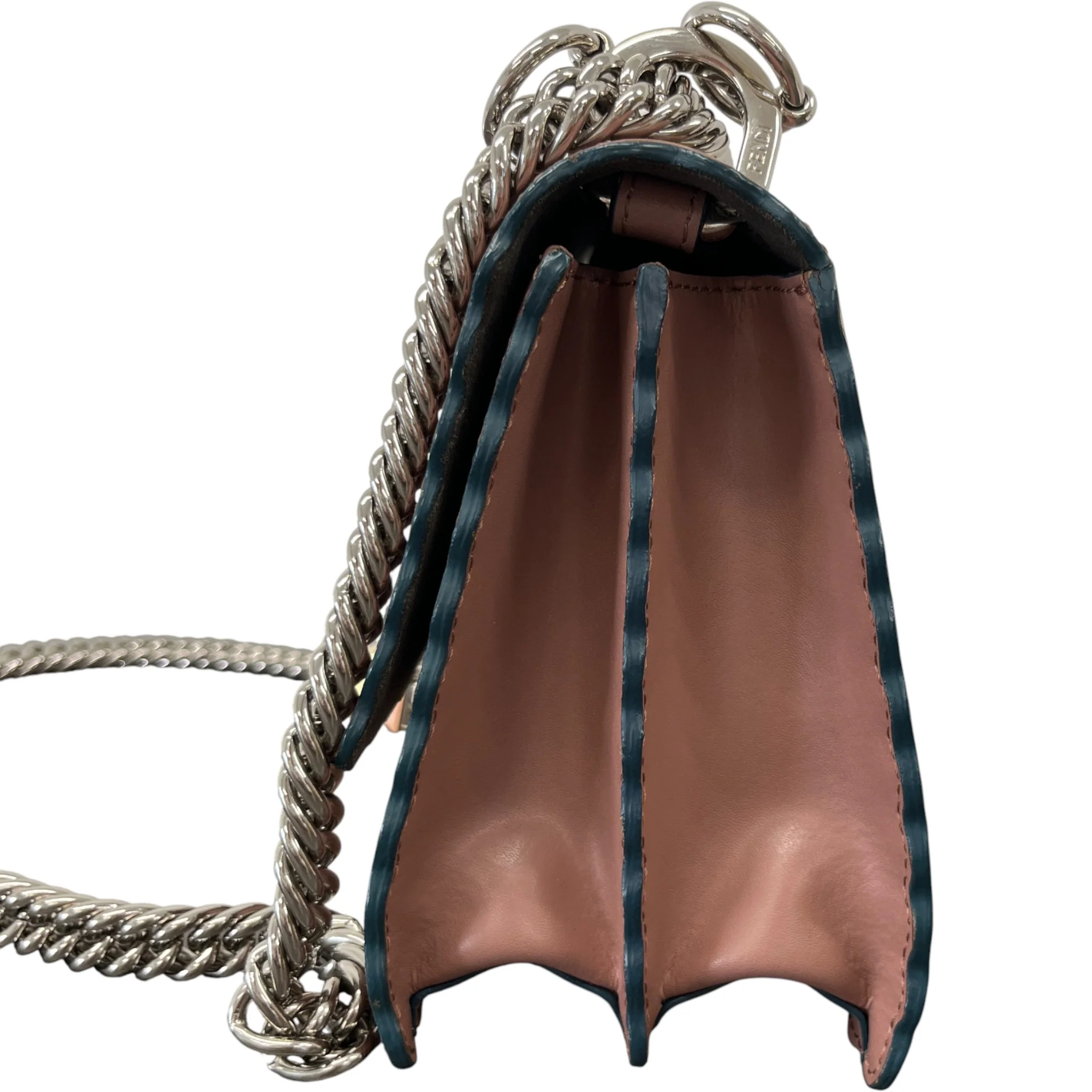 Women's Scalloped Studded Small Kan-I Bag Nude - Image 6