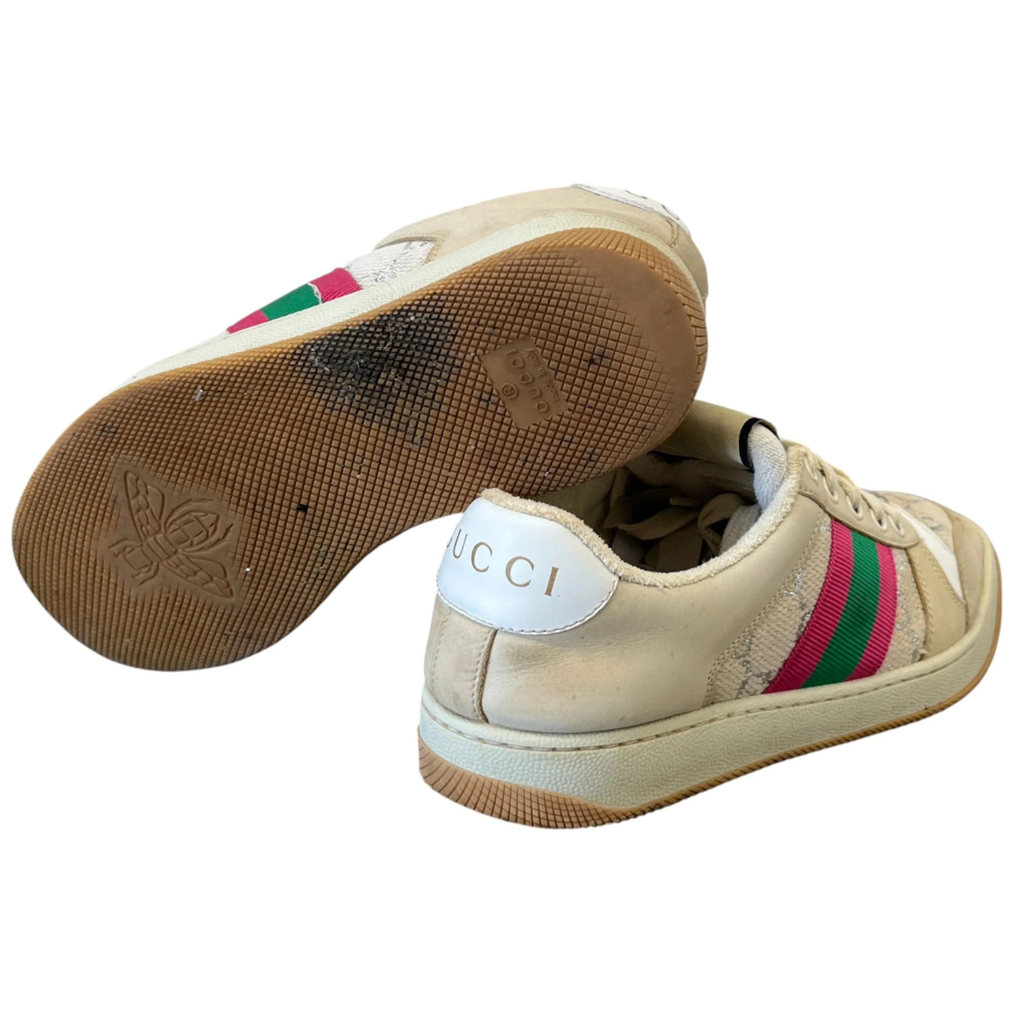 Women's Screener Distressed Low Trainers Beige Size EU 36.5 / UK 3.5 - Image 10