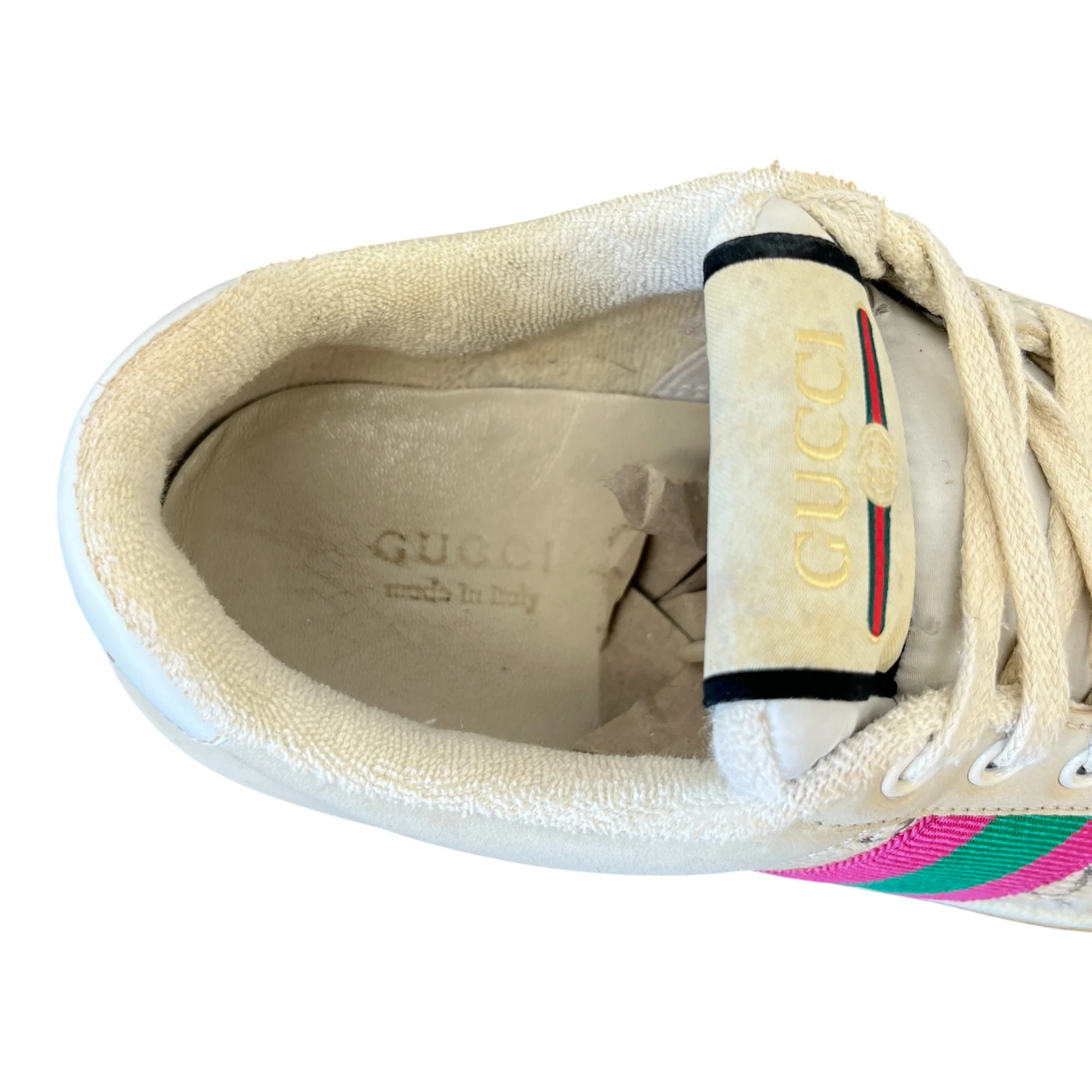 Women's Screener Distressed Low Trainers Beige Size EU 36.5 / UK 3.5 - Image 12