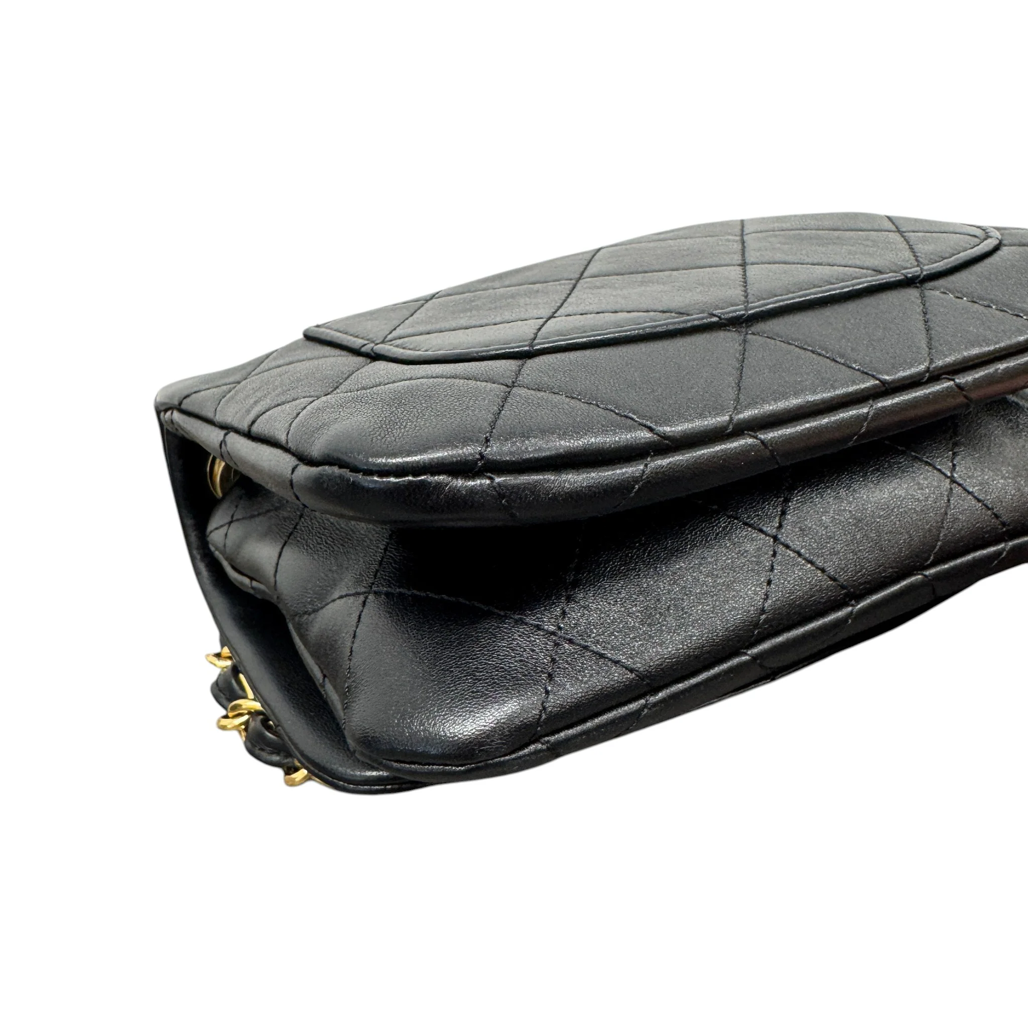 Women's Seasonal Rainbow Chain Flap Bag Black - Image 10