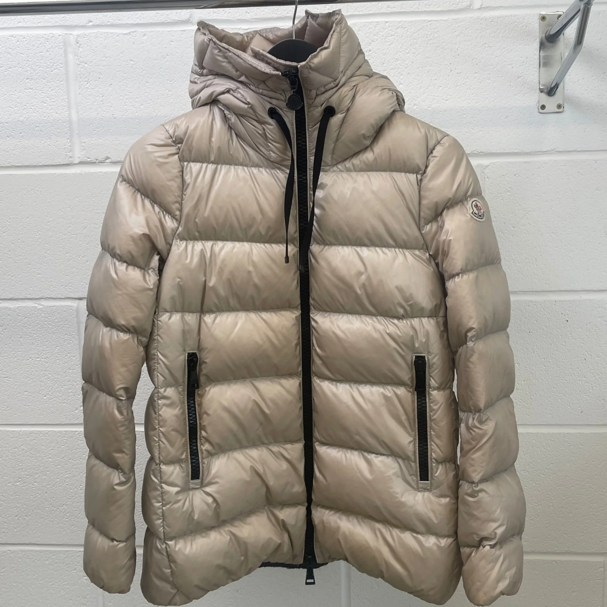 Women's Serinde Down Jacket Beige Size 1 / UK 10 - Image 14