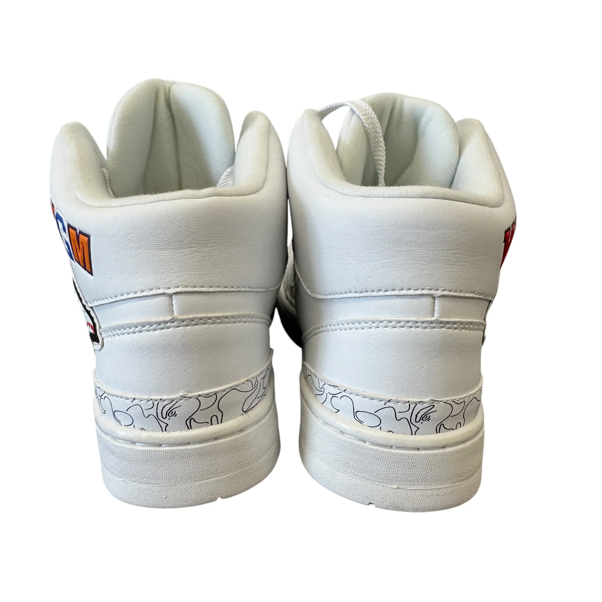 Women's Shark Cloud Stas High Trainers White Size EU 38 / UK 5 - Image 10
