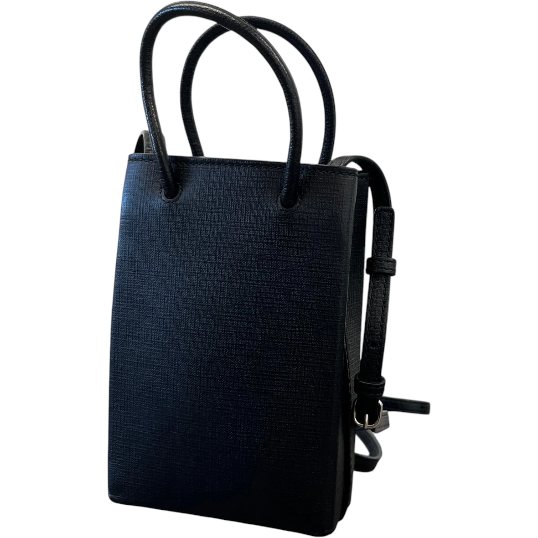 Women's Shopping Phone Pouch Bag Black - Image 8