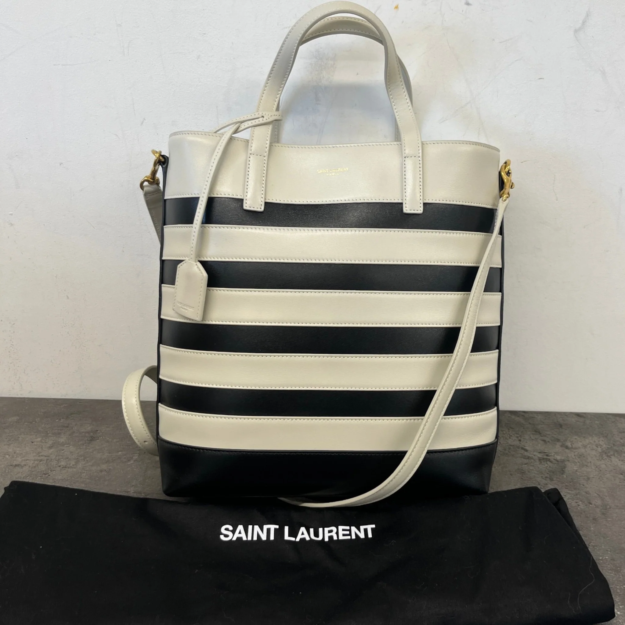 Women's Shopping Toy In Leather Bag Black - Image 14