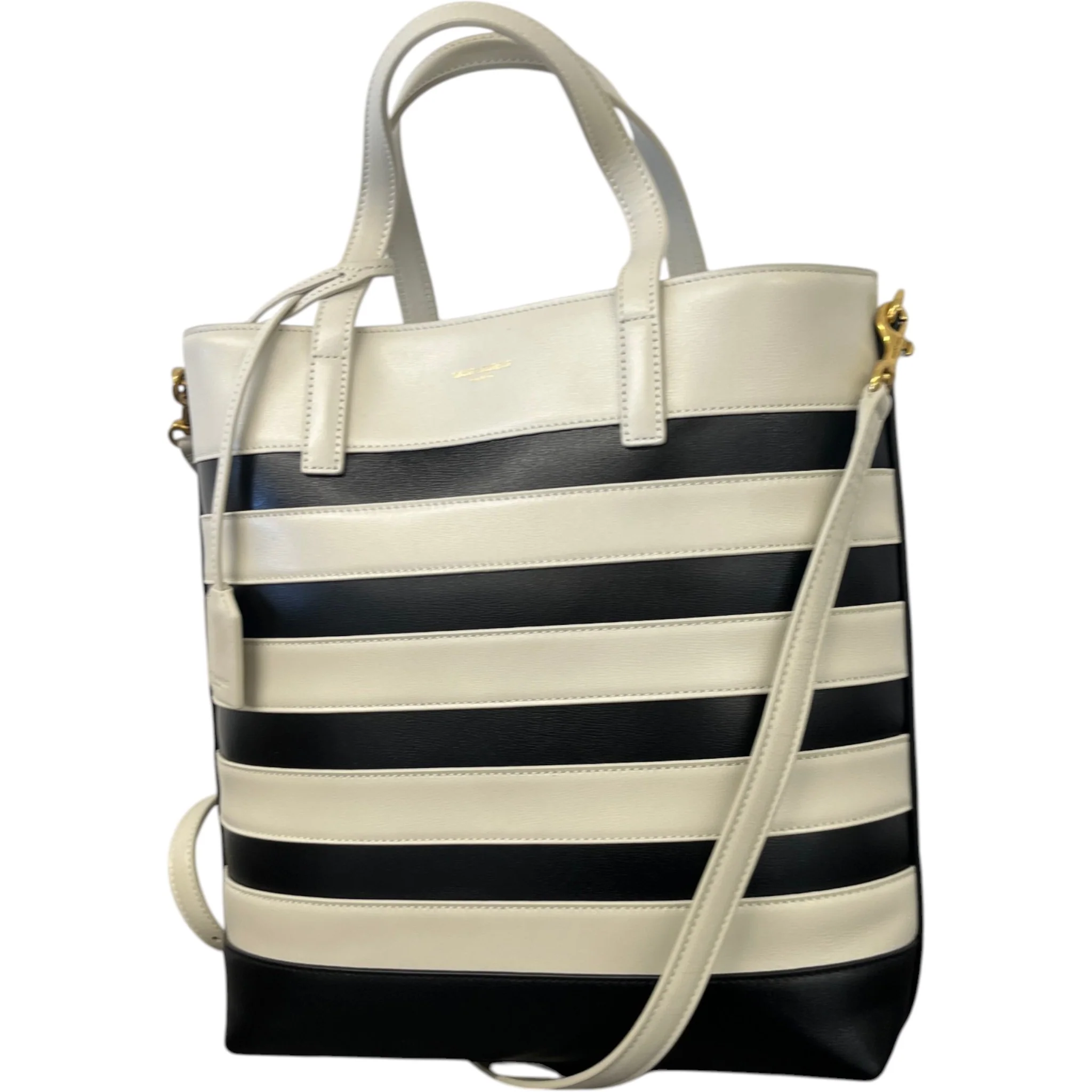 Women's Shopping Toy In Leather Bag Black - Image 4