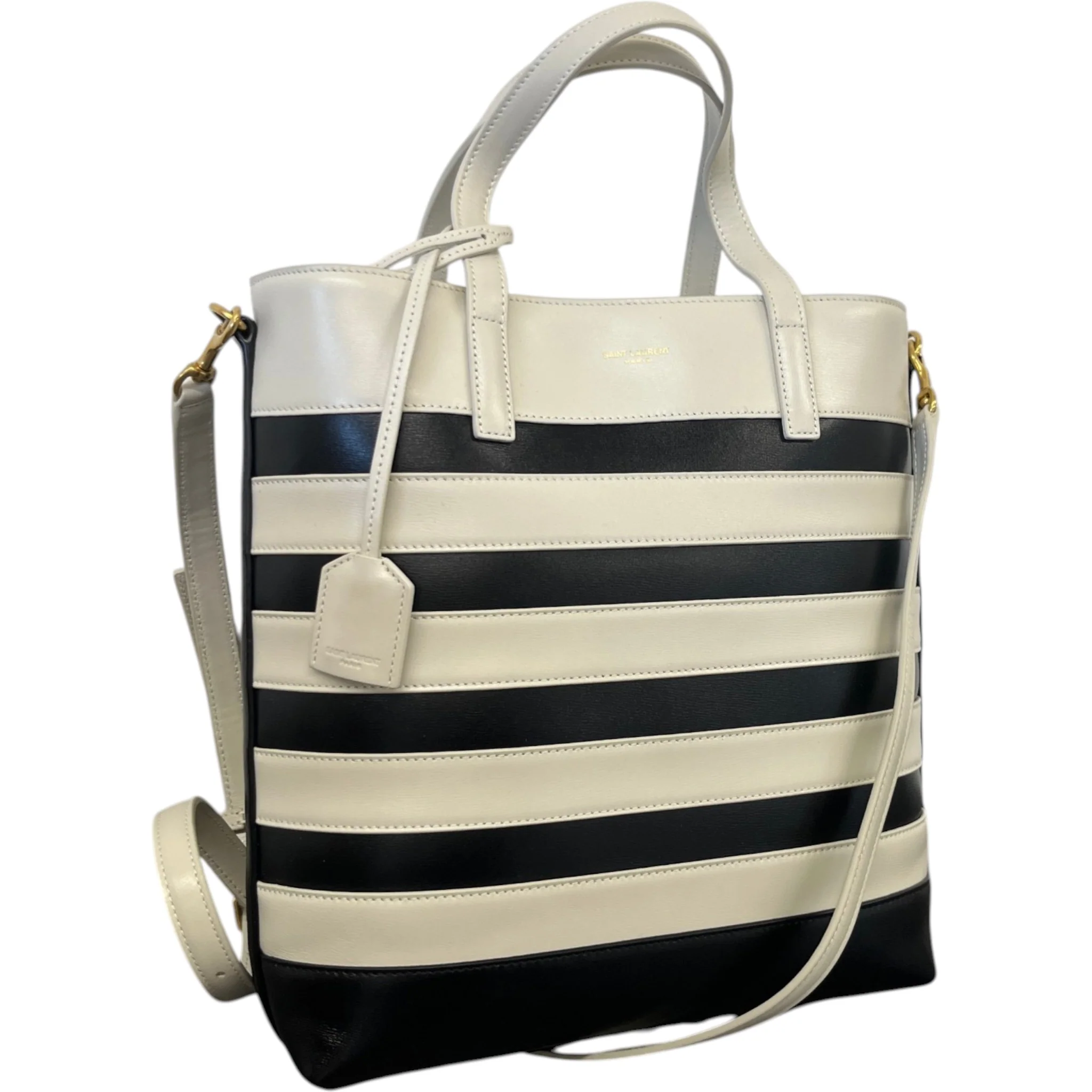 Women's Shopping Toy In Leather Bag Black - Image 5