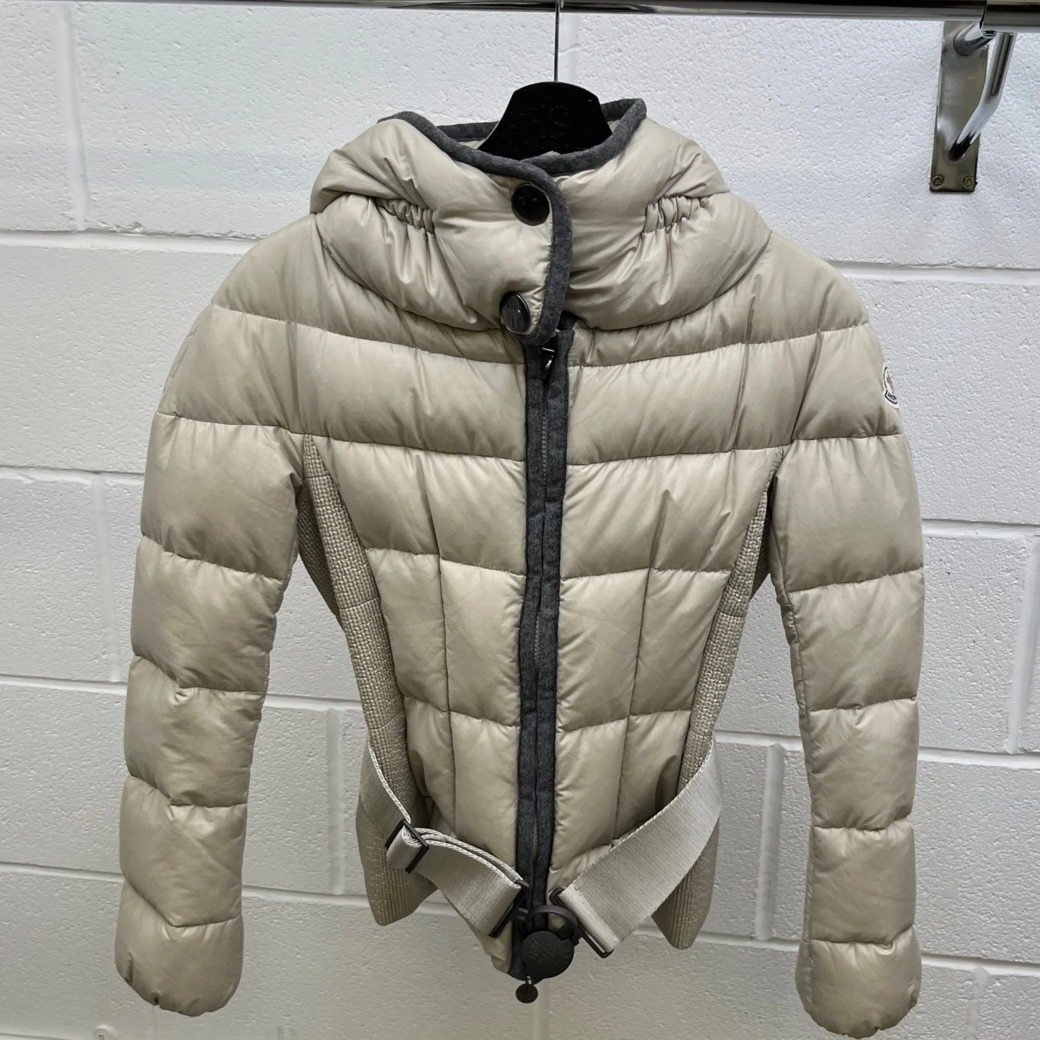Women's Signac Down Jacket Beige Size 0/XS - Image 11