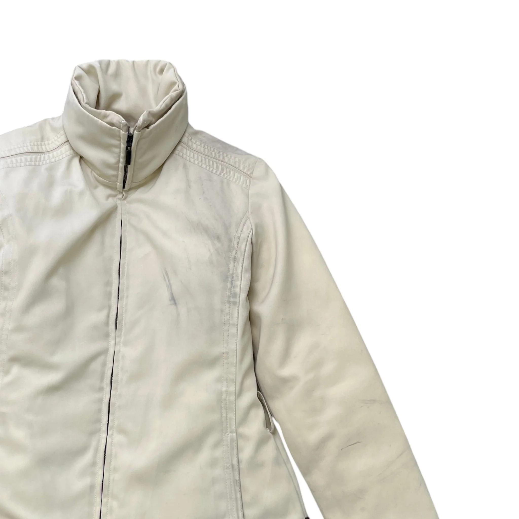 Women's Ski Down Jacket Beige Size 2 / UK 12 - Image 3