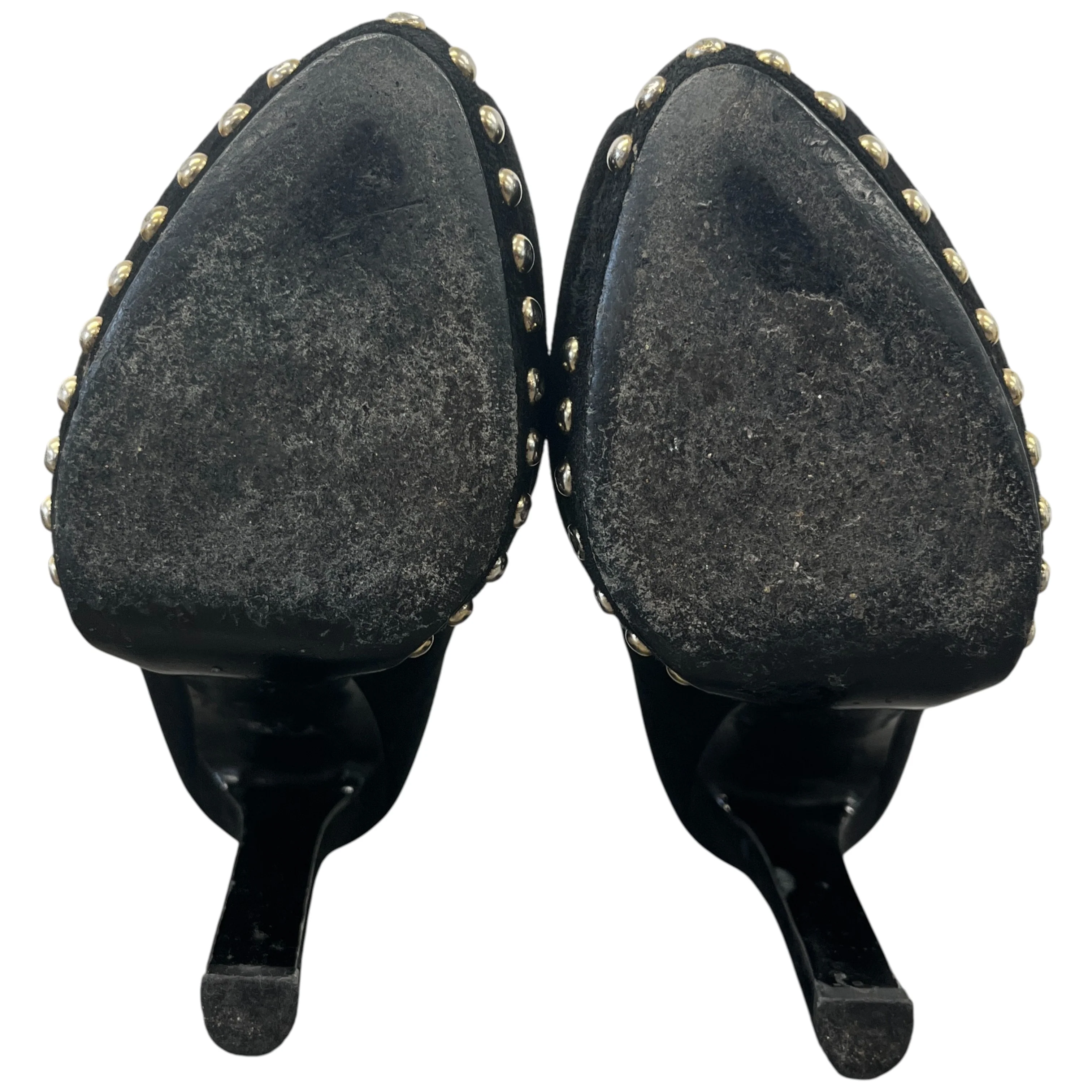 Women's Skull Peep Toe Heels Black Size EU 37 / UK 4 - Image 10