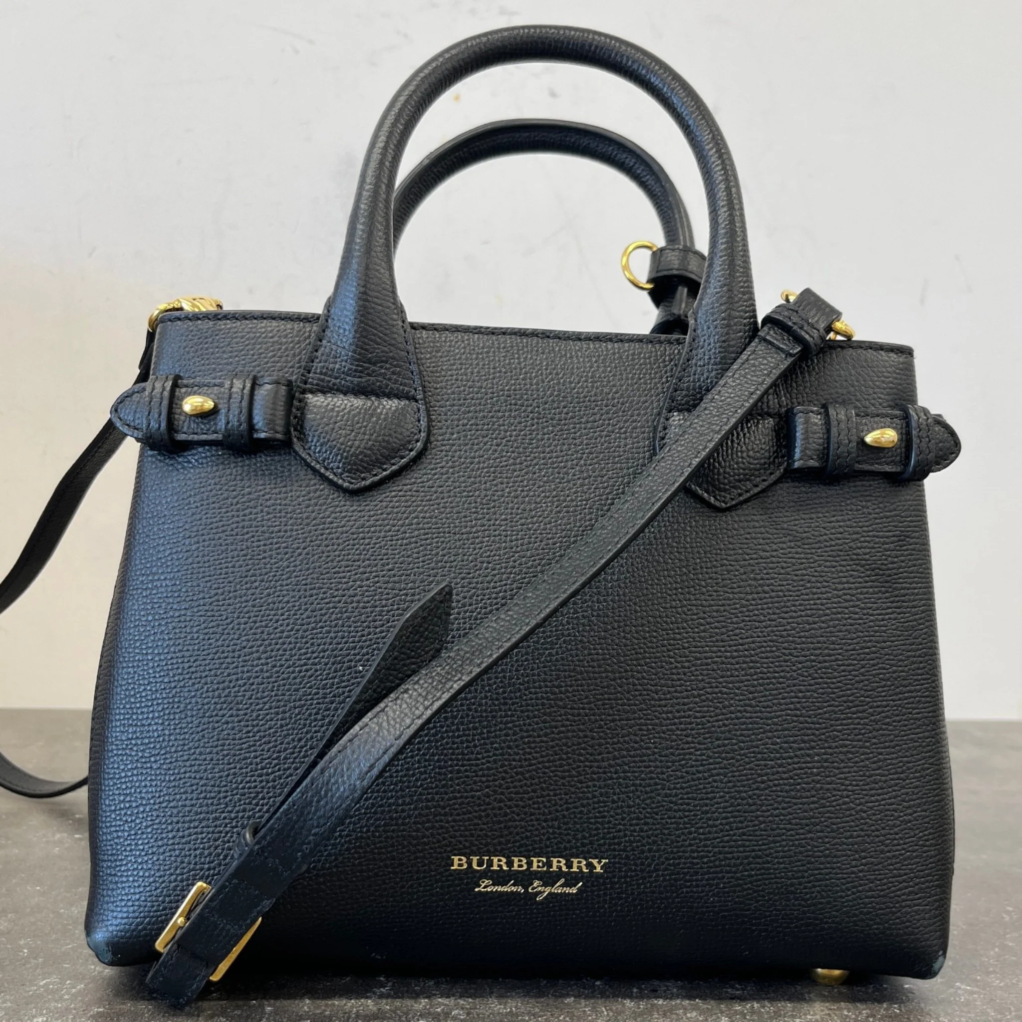 Women's Small Banner Bag Black - Image 12