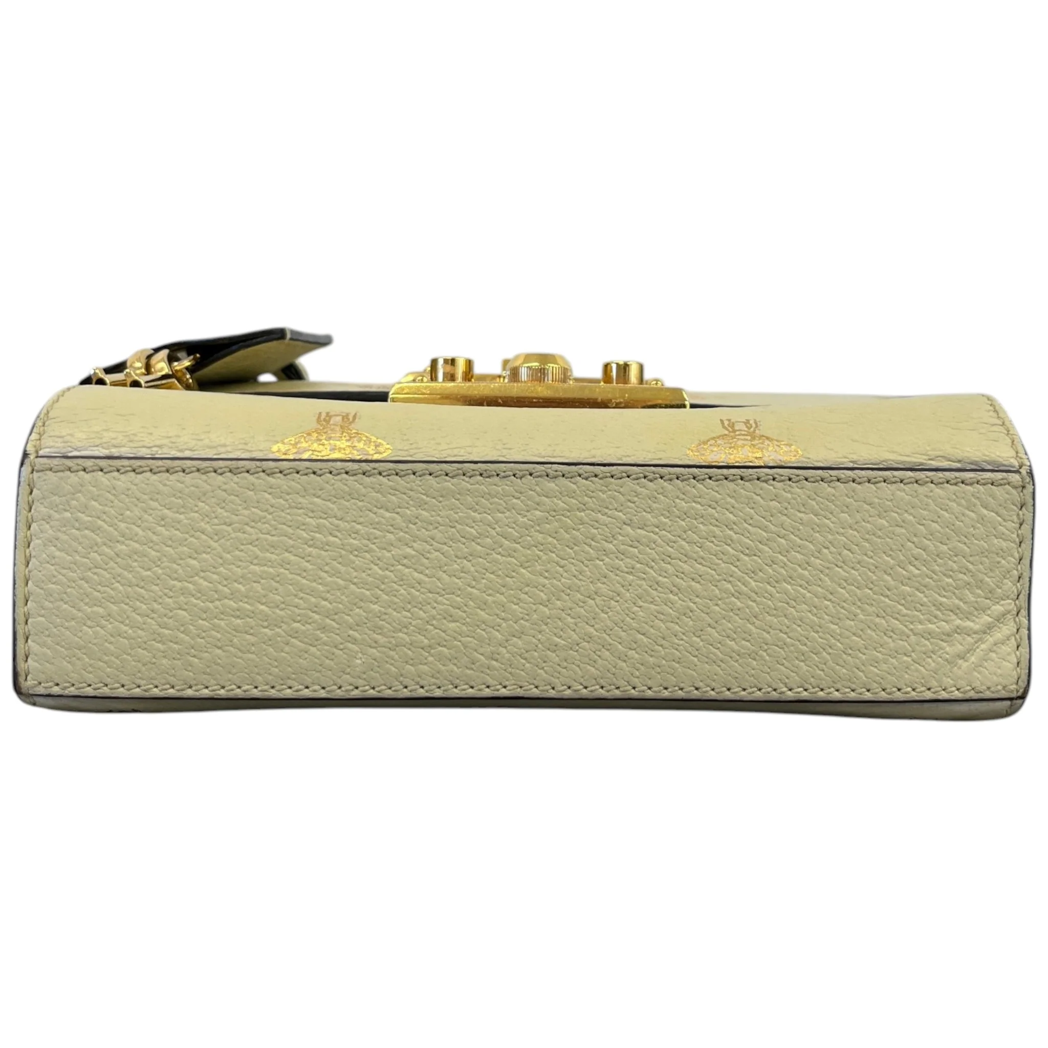 Women's Small Bee Star Padlock Bag Cream - Image 10