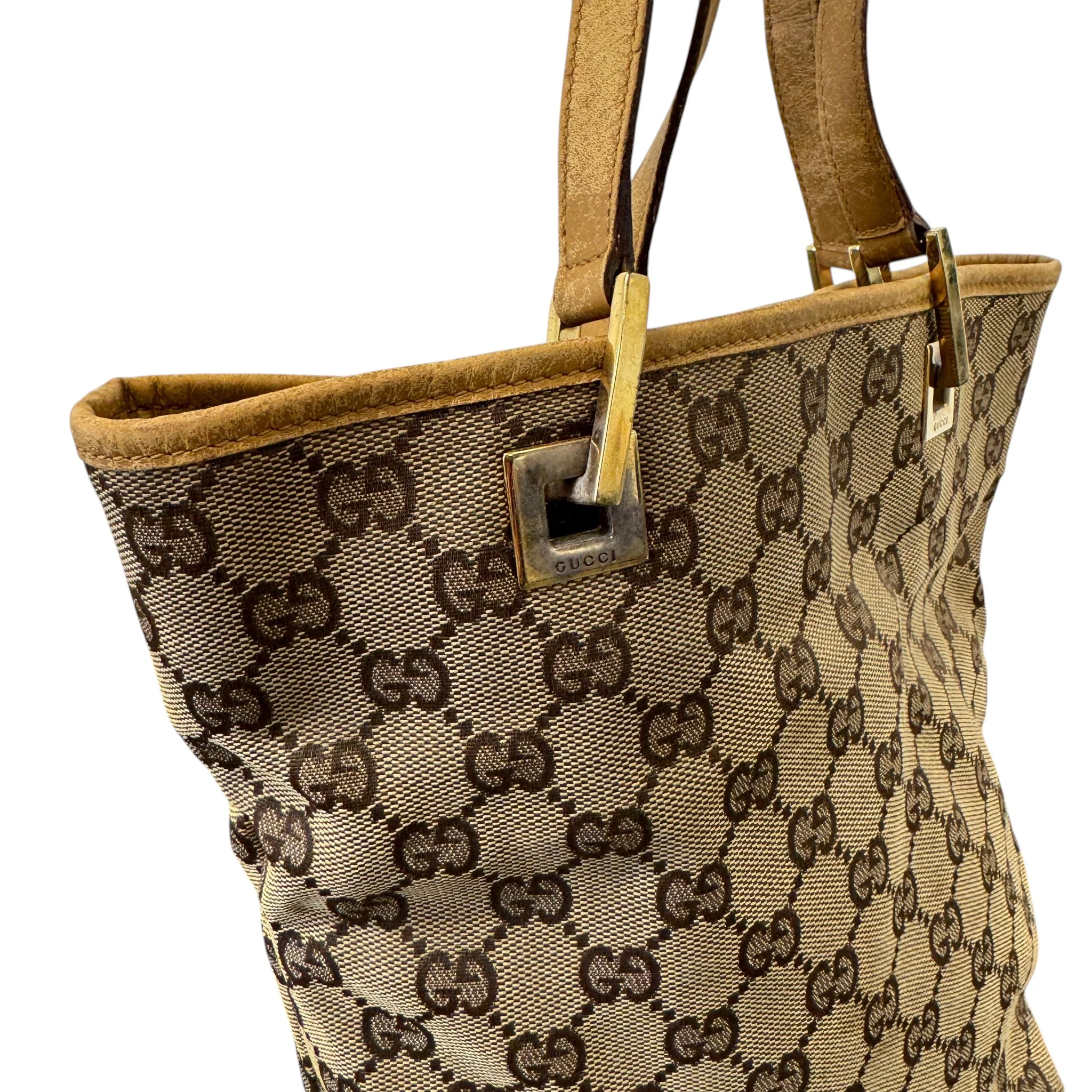 Women's Small Gg Supreme Tote Bag Beige - Image 5