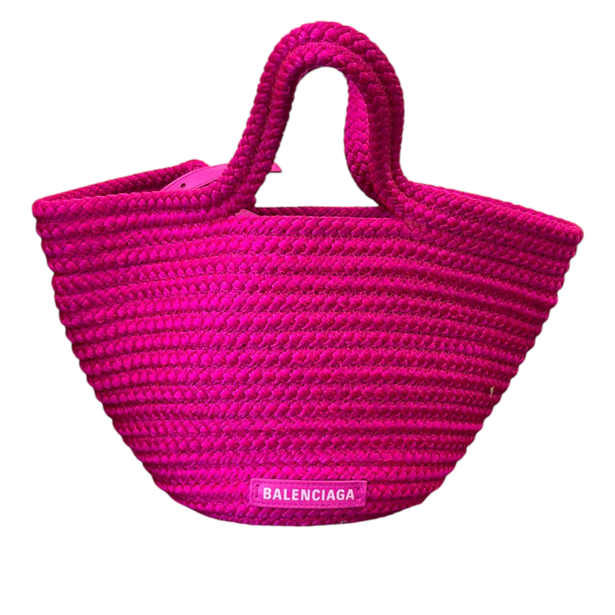 Women's Small Ibiza Basket Bag Pink
