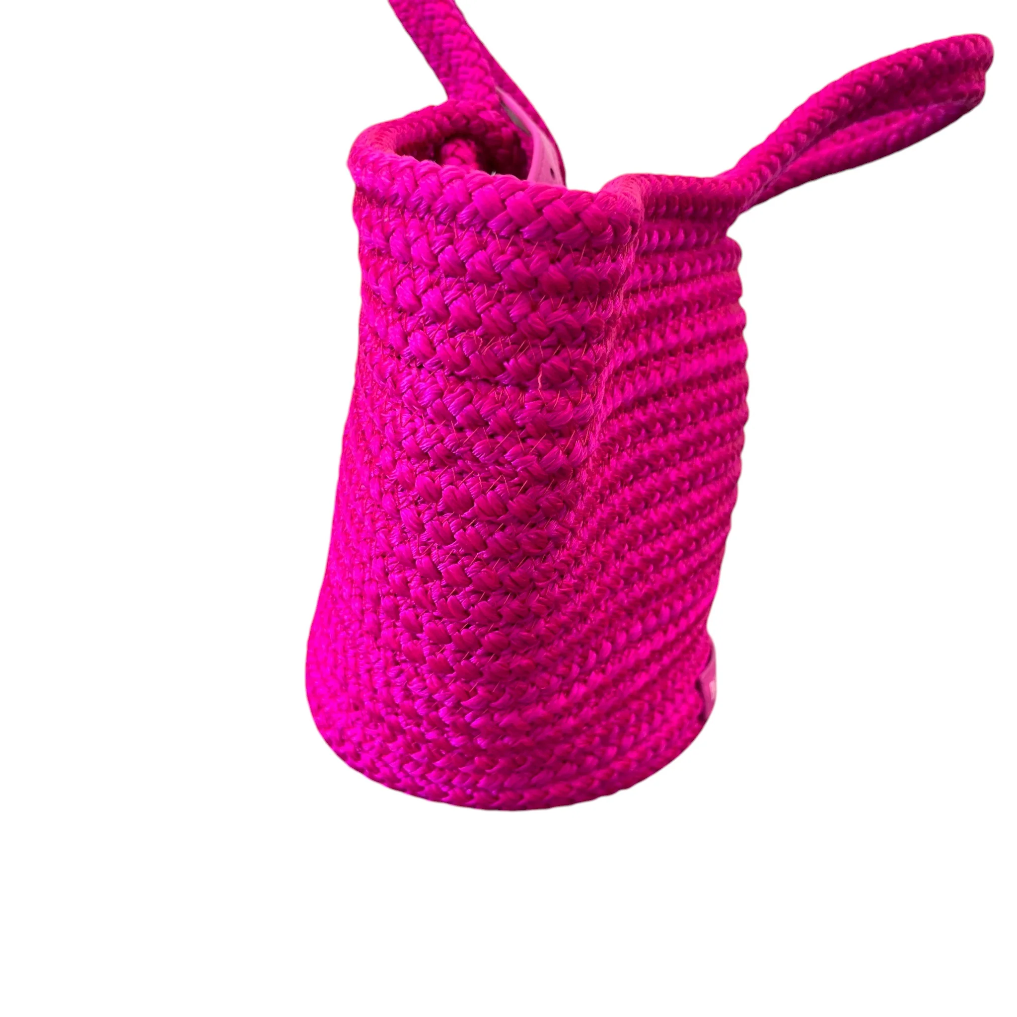 Women's Small Ibiza Basket Bag Pink - Image 14